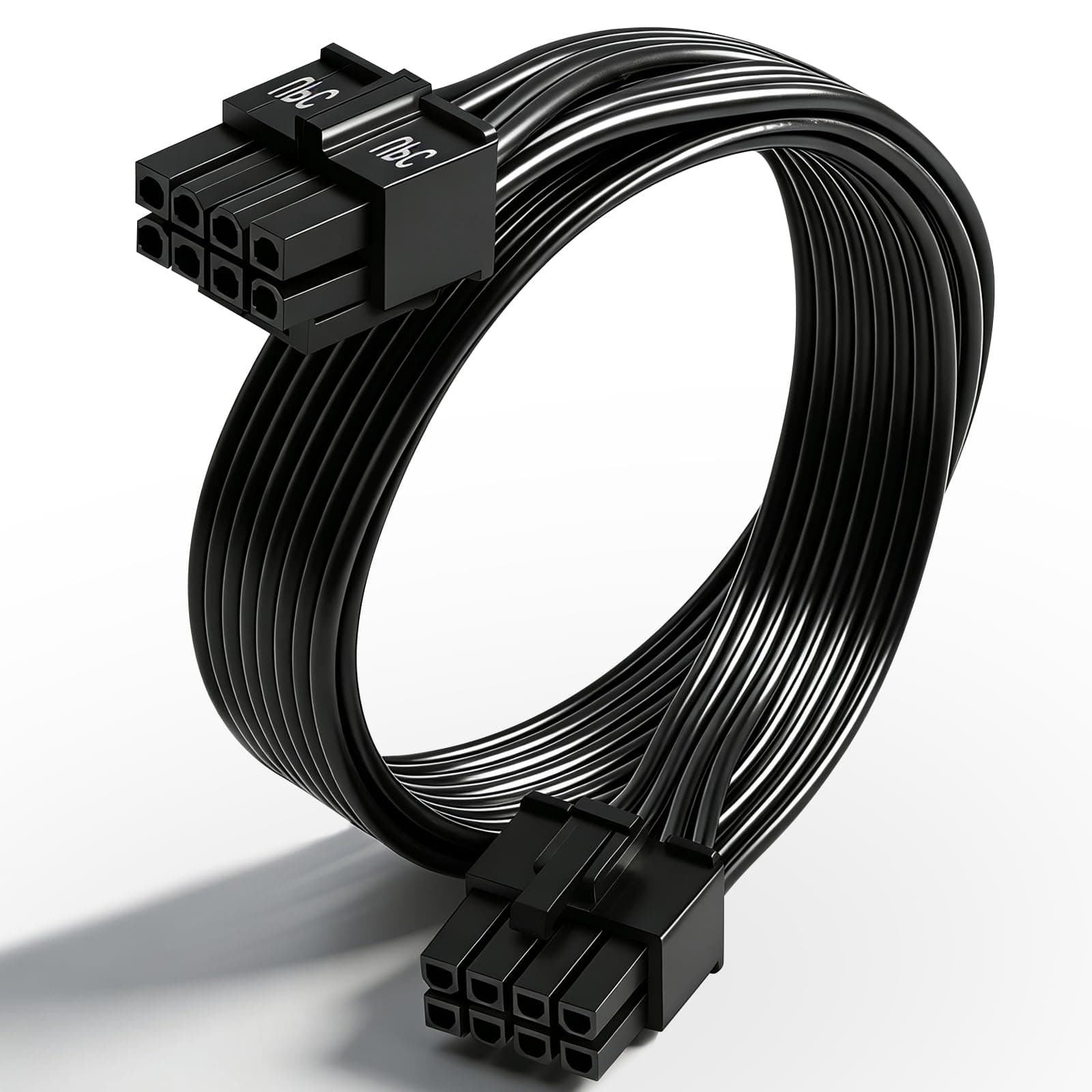 COMeap CPU Cable for Corsair PSUs, CPU 8 Pin Male to CPU 8 Pin (4+4 Detachable) Male EPS-12V Motherboard Power Adapter for Thermaltake ARESGAME Power Supply 25-inch(63cm)