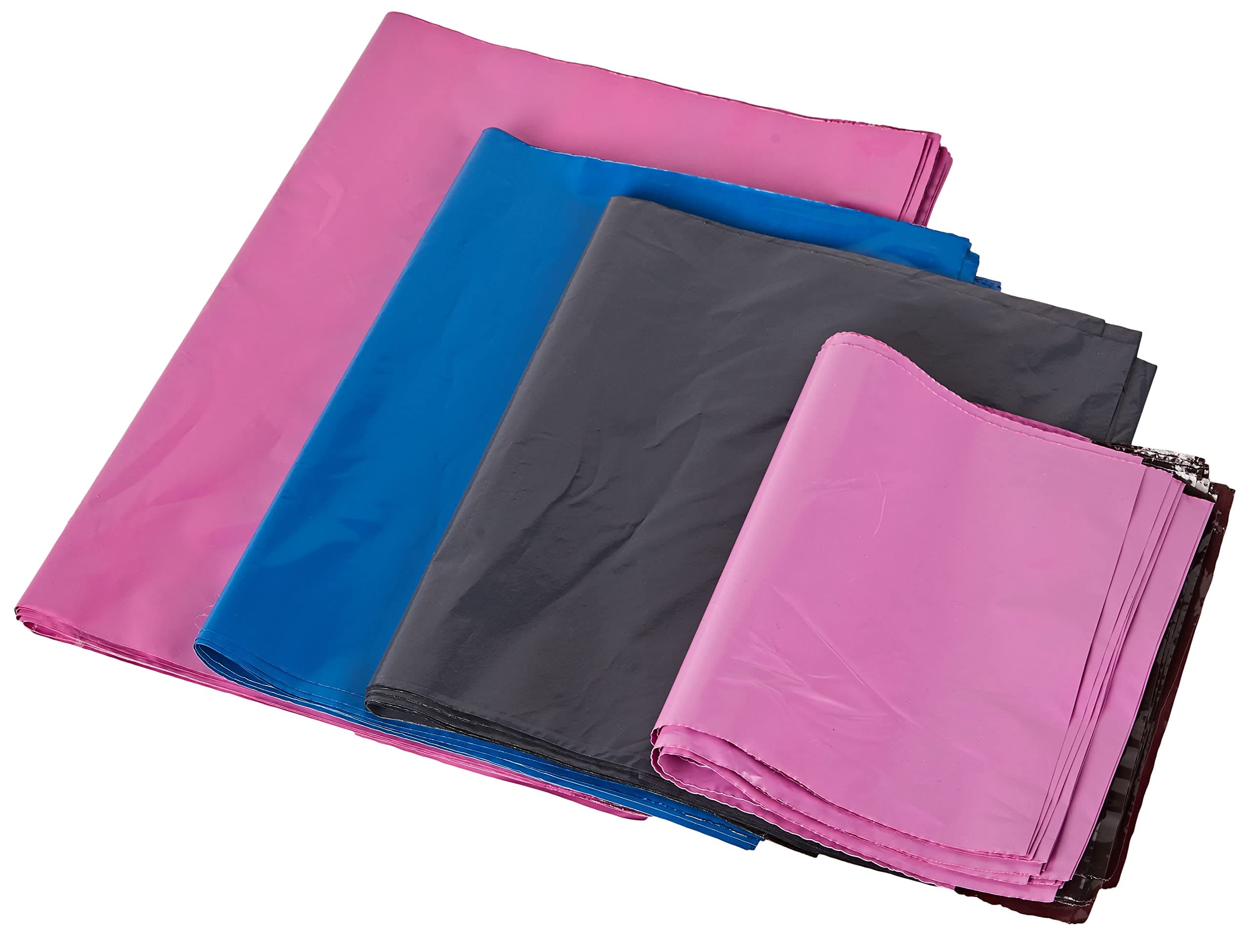 50 Mixed Mailing Postage Bags Grey Pink Blue in 4 Sizes Diamond Packaging