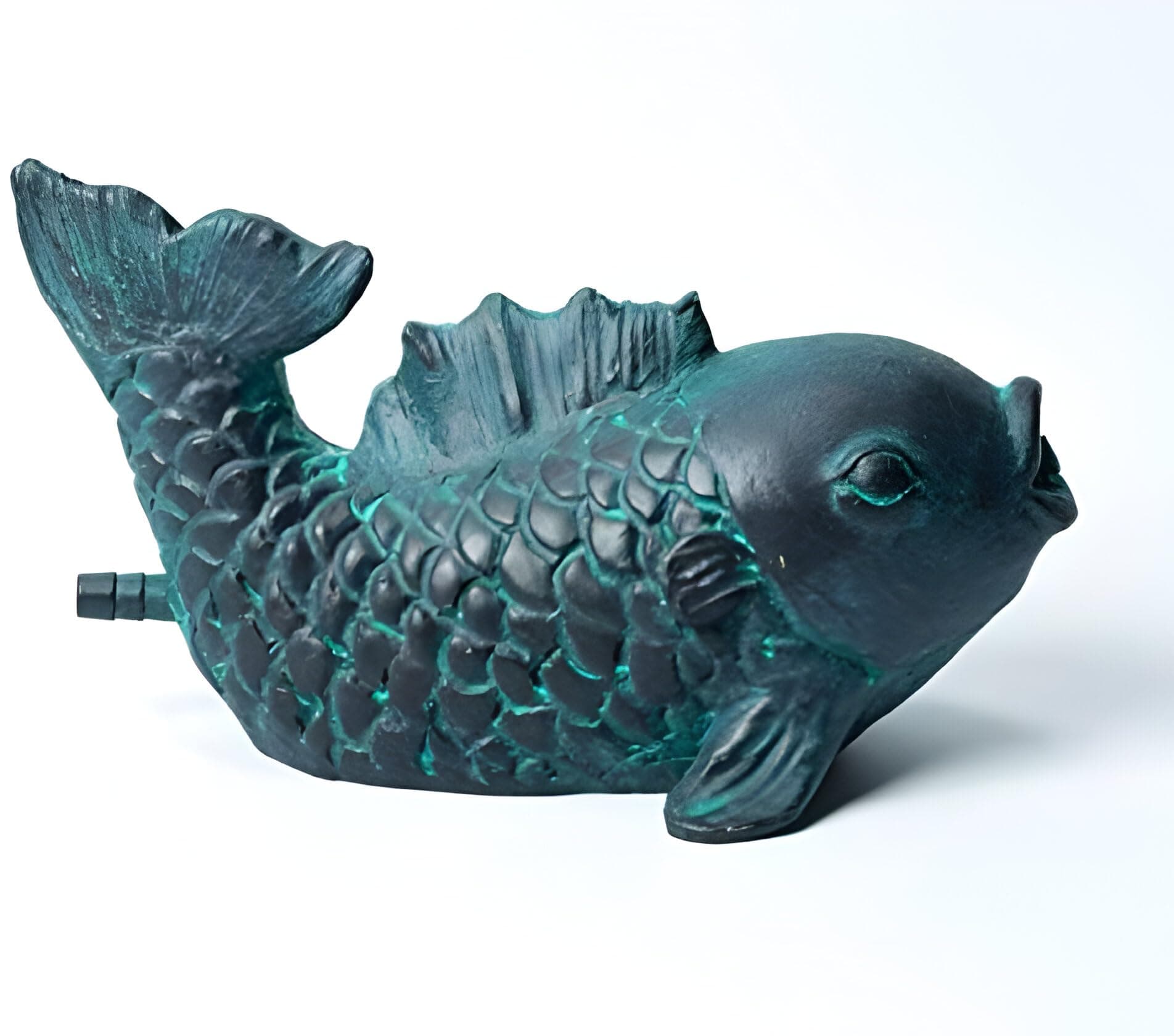 Primrose 10cm Blue Japanese Carp Fish Spout Pond Spitter Fountain Indoor Outdoor Garden Oxygenator Feature