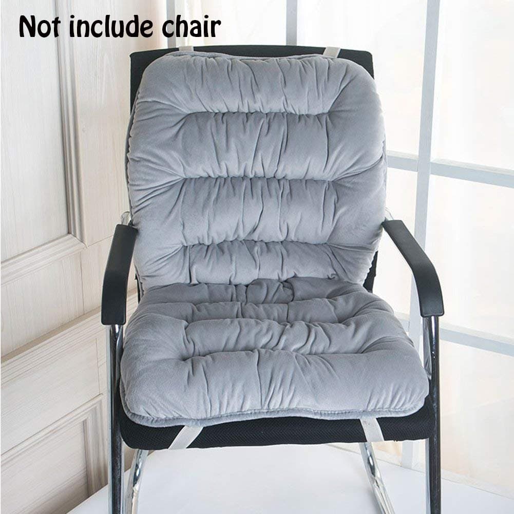 chengyu Keep Warm Soft Back Cushion and Seat Cushion,Relief Pressure of Your Back,Perfect for Computer/Office Chair, Car Seat,Recliner etc (Gray)