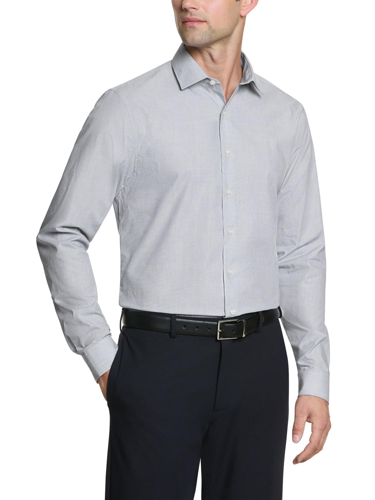 Mens Dress Shirt Slim Fit Checks and Stripes (Patterned)