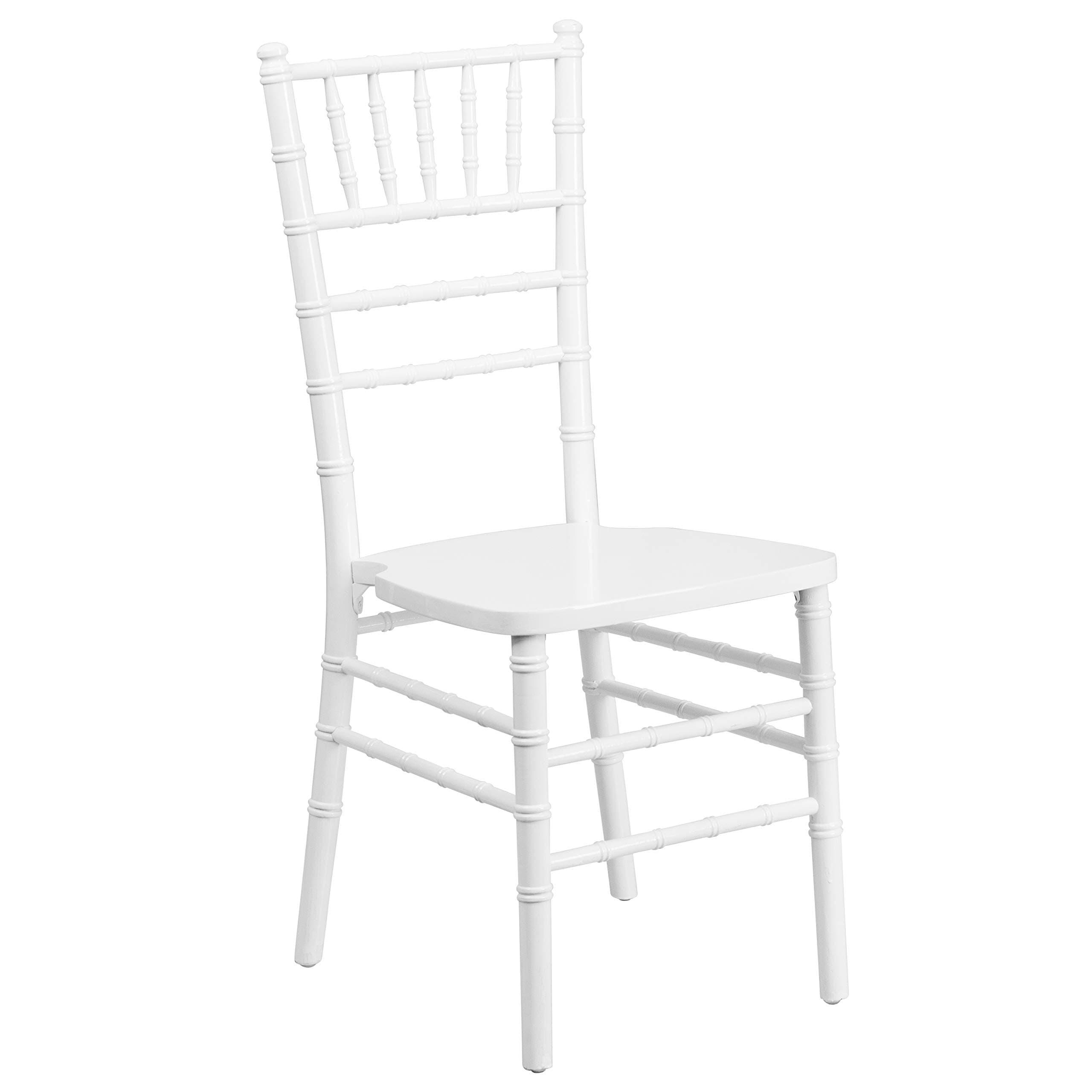 Hercules Series Chiavari Chair for Formal Events and Banquets, Commercial/Residential All-Occasion Event Chair, White