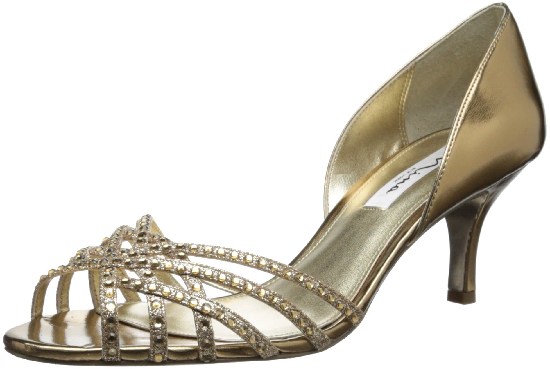 NINA Women's Coastal-YY Dress Sandal, Bronze/Light Bronze, 4 UK