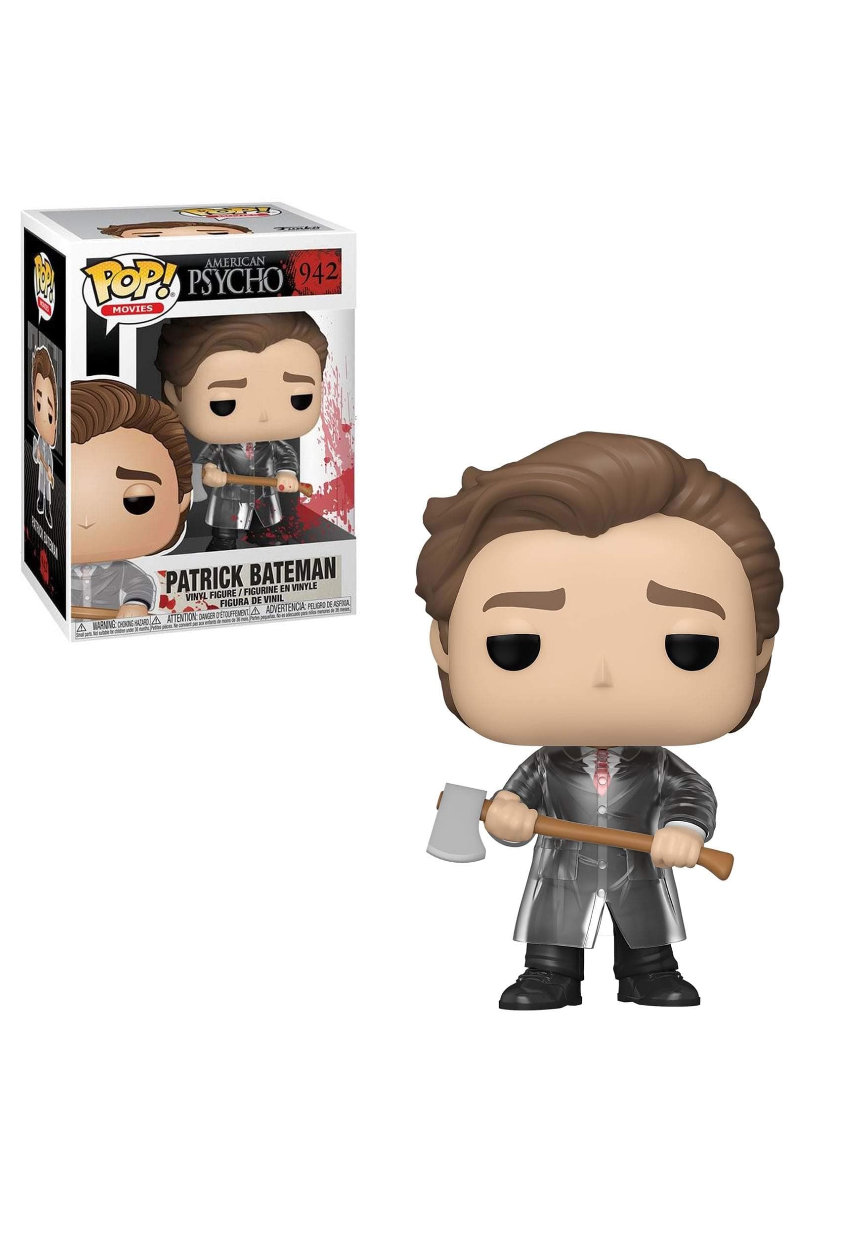FUNKO POP! MOVIES: American Psycho - Patrick w/ Axe (Styles May Vary)