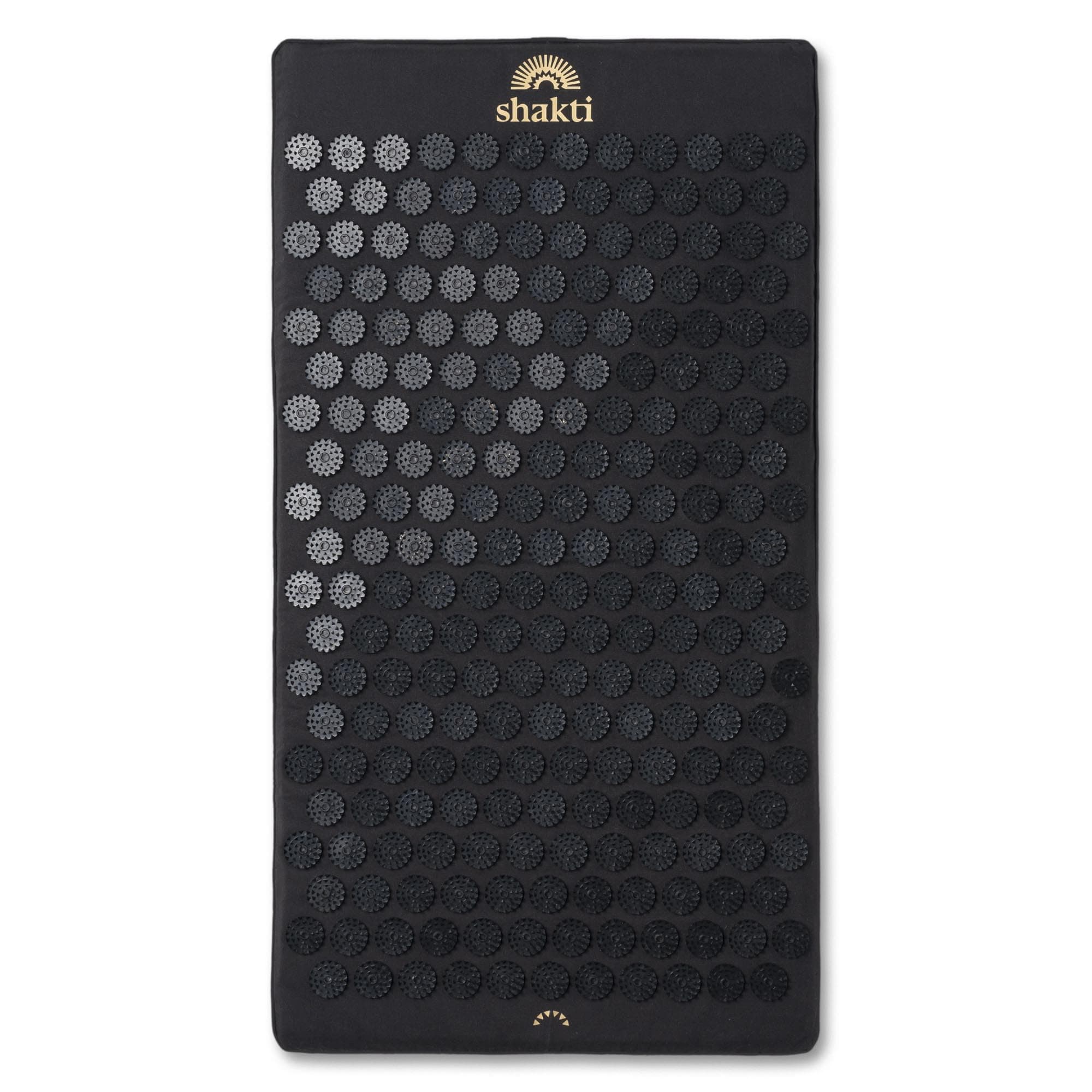 ShaktiMat Premium Acupressure Mat, Level 1 Intensity in Shakti Black, Massage Muscles, Aid Sleep & Unlock Inner Tension | Similar to Acupuncture | FSA/HSA Eligible | Organic Cotton Certified