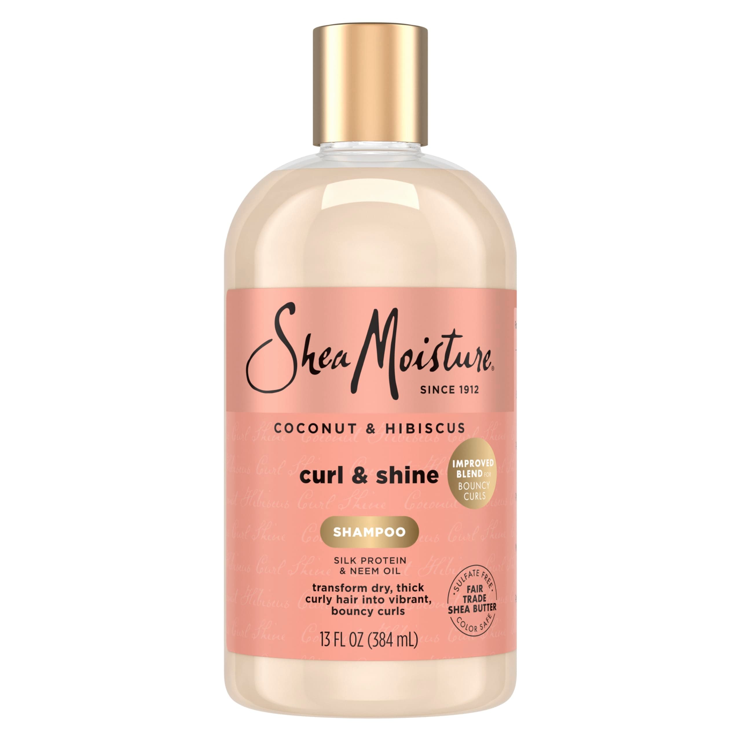Shea Moisture Coconut and Hibiscus Curl/Shine Shampoo 13 oz by Shea Moisture