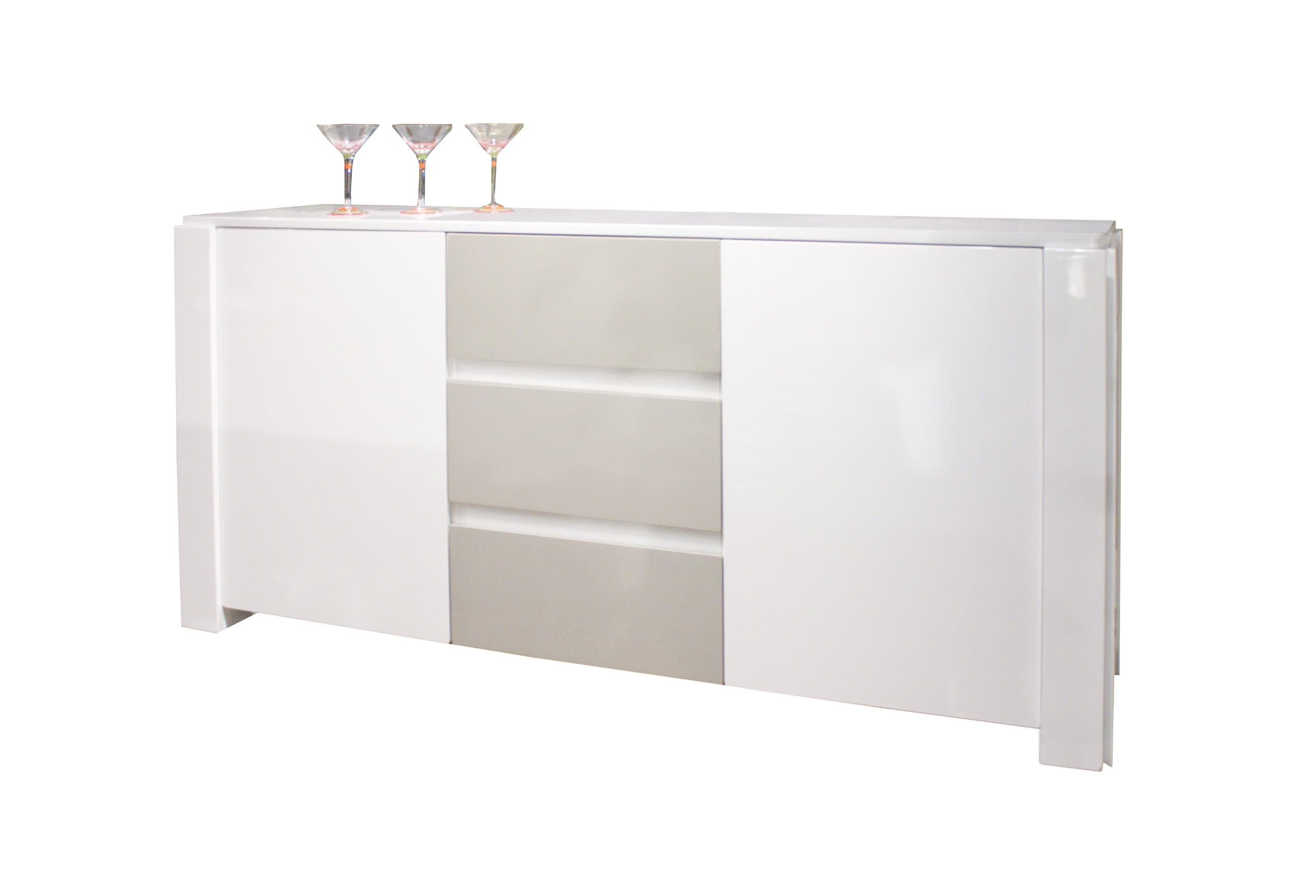 Sharelle FurnishingsNatalia White Lacquer Buffet