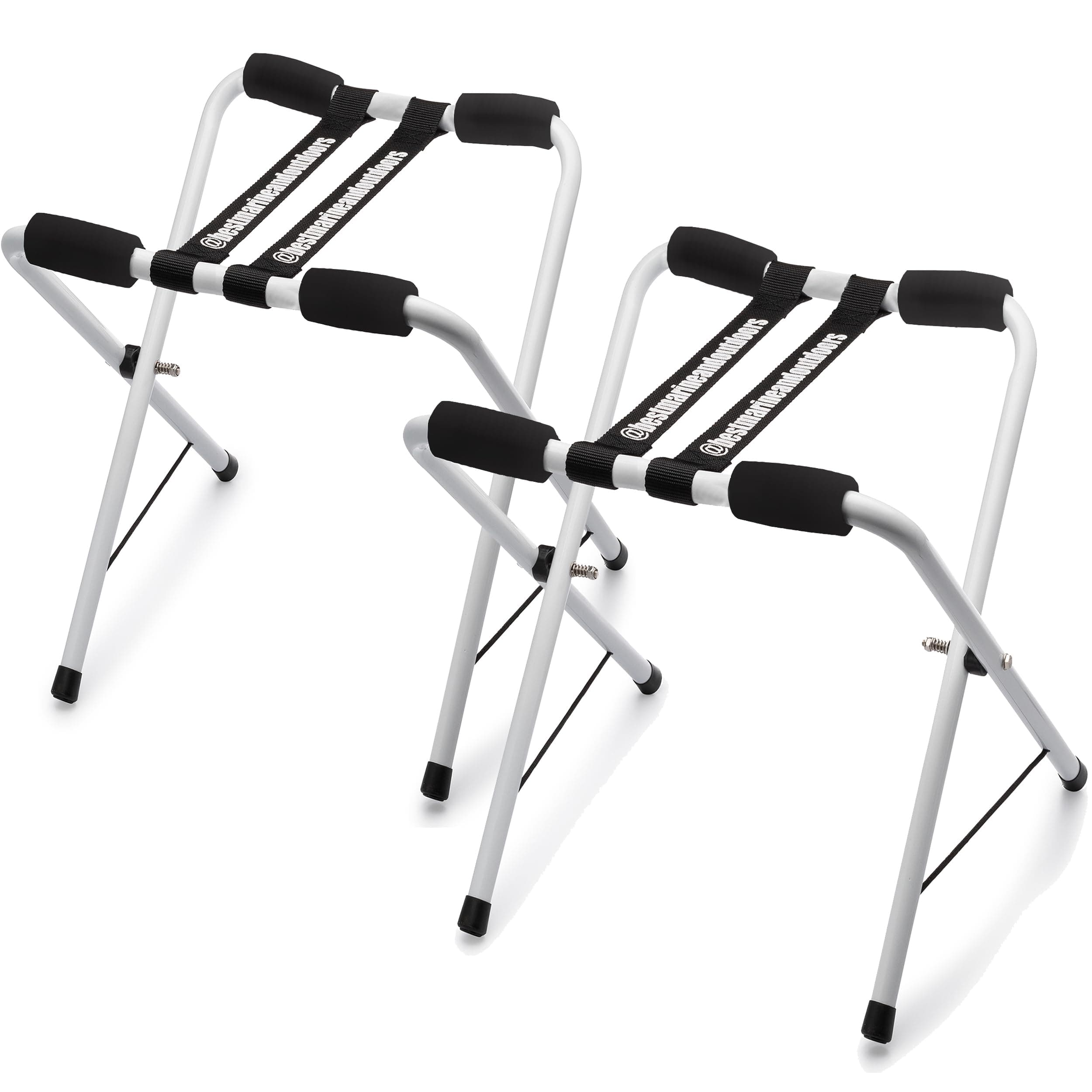 Best Marine and Outdoors Folding Kayak Stands – 21" Tall, No Assembly, Heavy Duty Aluminum, Portable Kayak Storage Rack for Canoe, SUP & Paddle Board – 150 lb Capacity, Lightweight & Foldable