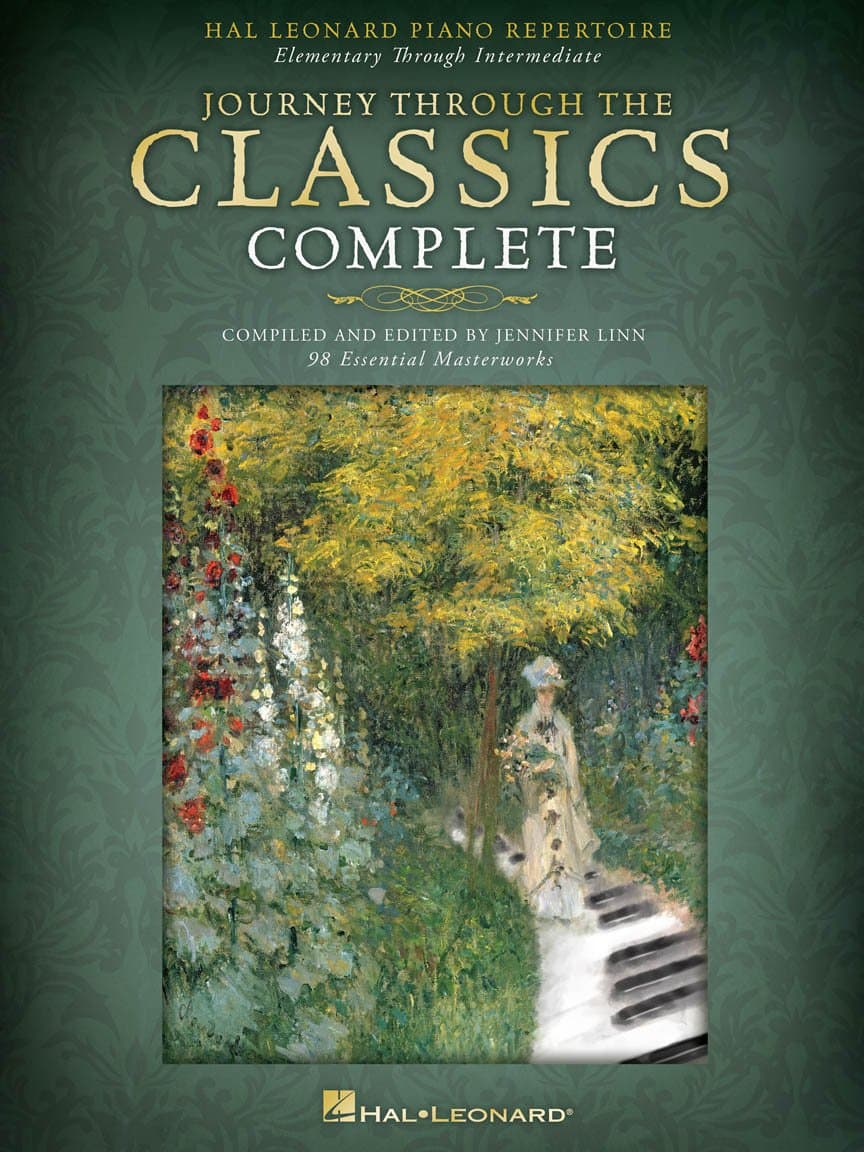 Journey Through the Classics - Hal Leonard Complete Piano Repertoire | 98 Progressive Pieces for Beginner to Intermediate Pianists | Piano Songbook with Online Audio for Lessons Practice and Recital