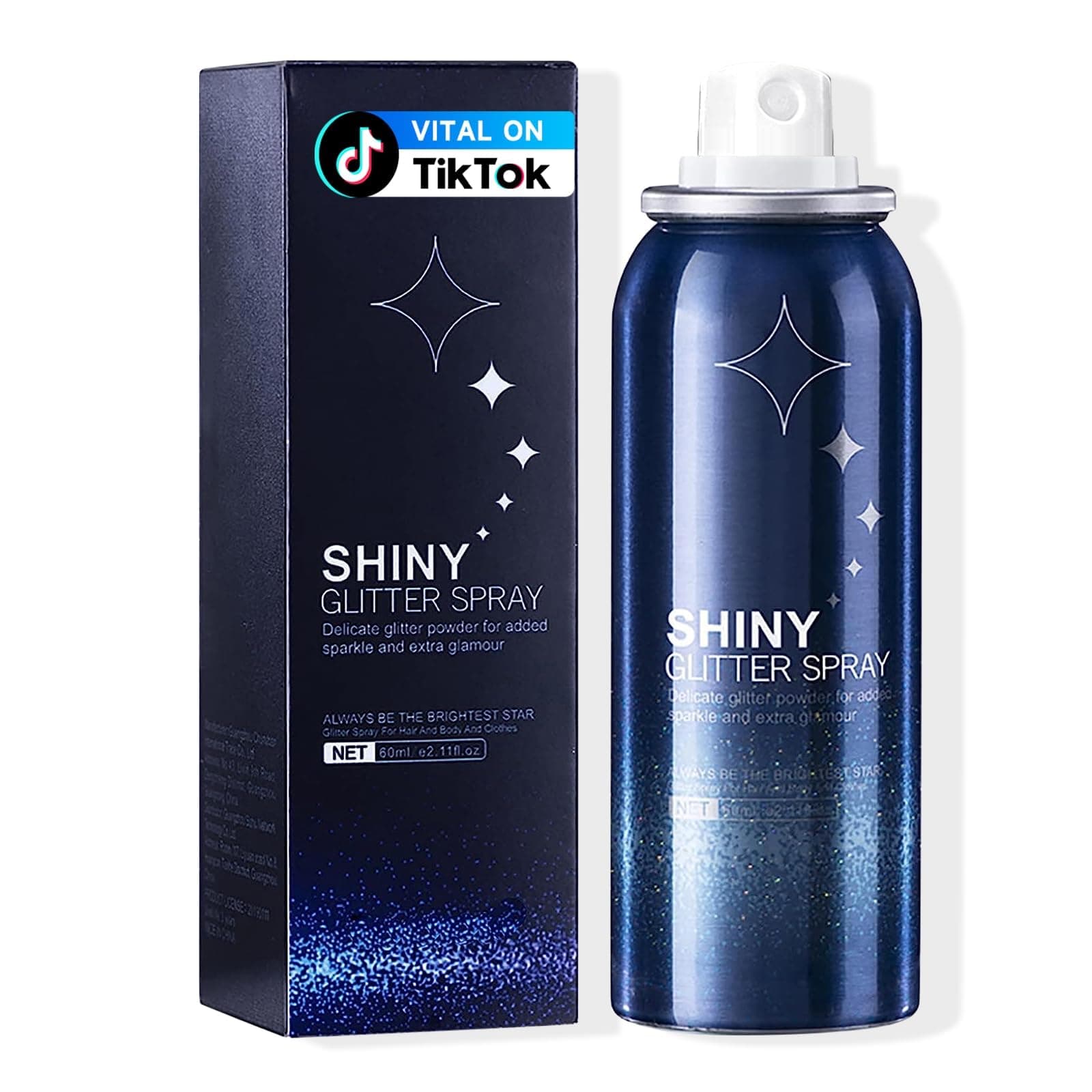 HANYWIL Body Glitter, Glitter Spray for Hair and Body, 2.11 Fl Oz