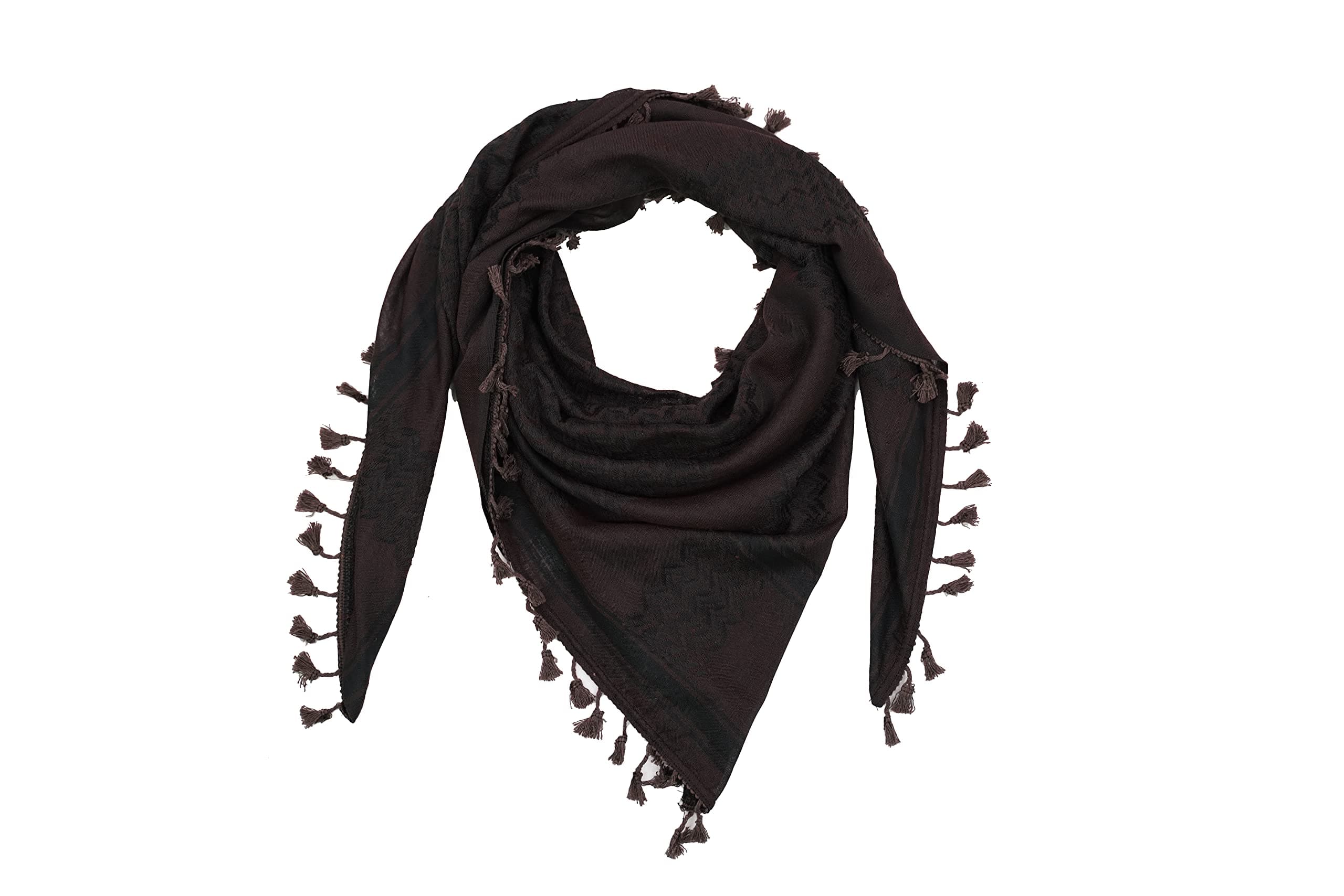 Hirbawi Premium Arabic Scarf Cotton Shemagh Keffiyeh 47"x47" Arab Scarf Made in Palestine