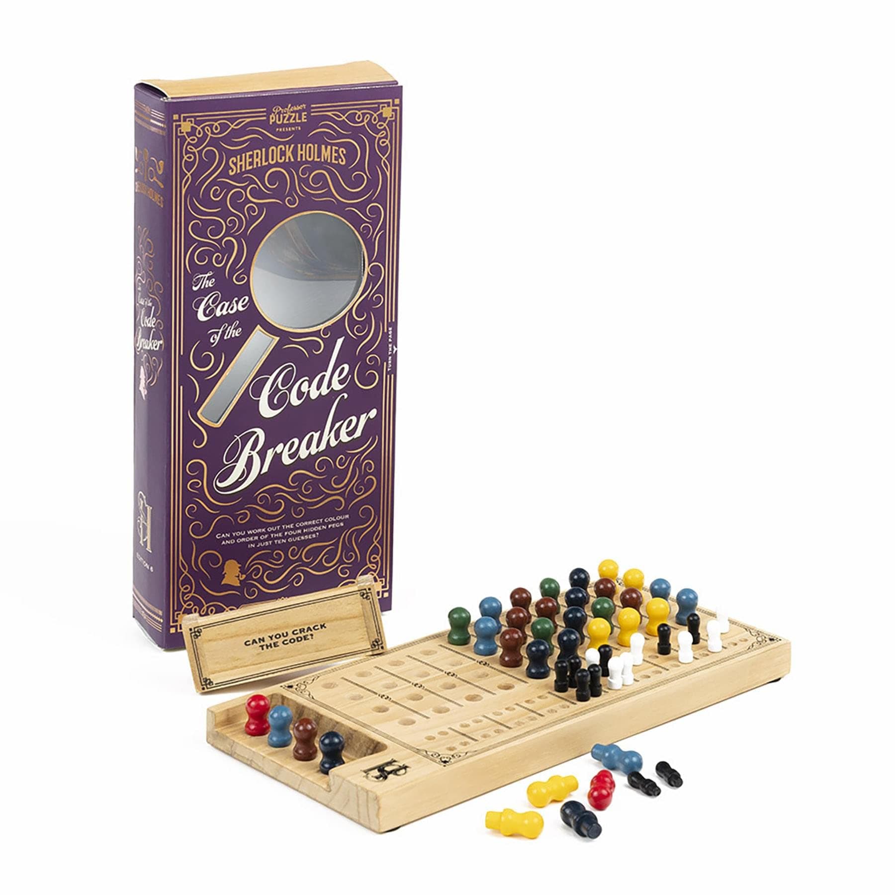 The Case of the Code Breaker - Wooden Brain Puzzle Set - 2 player battle of wits