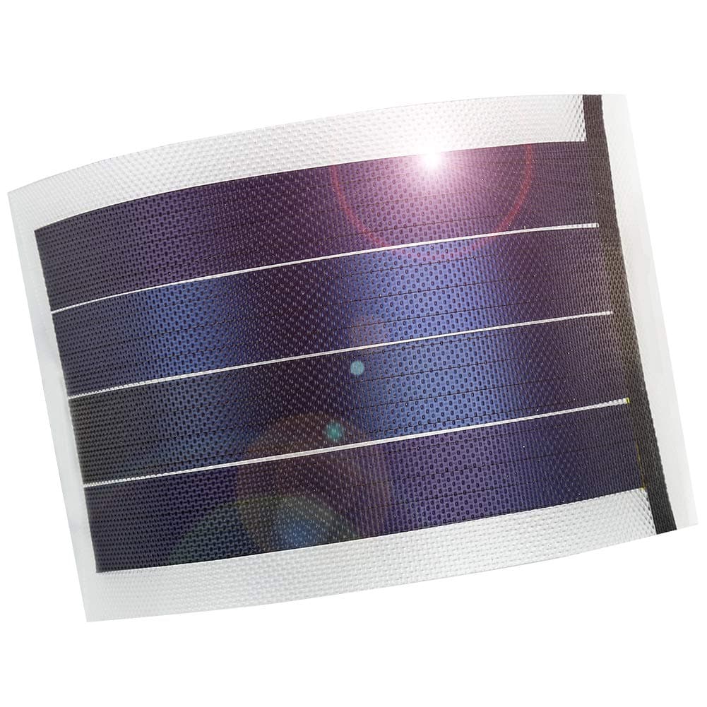 Fexible Solar Panel DIY 1W 6V Battery Charger Thin Film Solar Cell Epoxy for Battery Power LED (White)