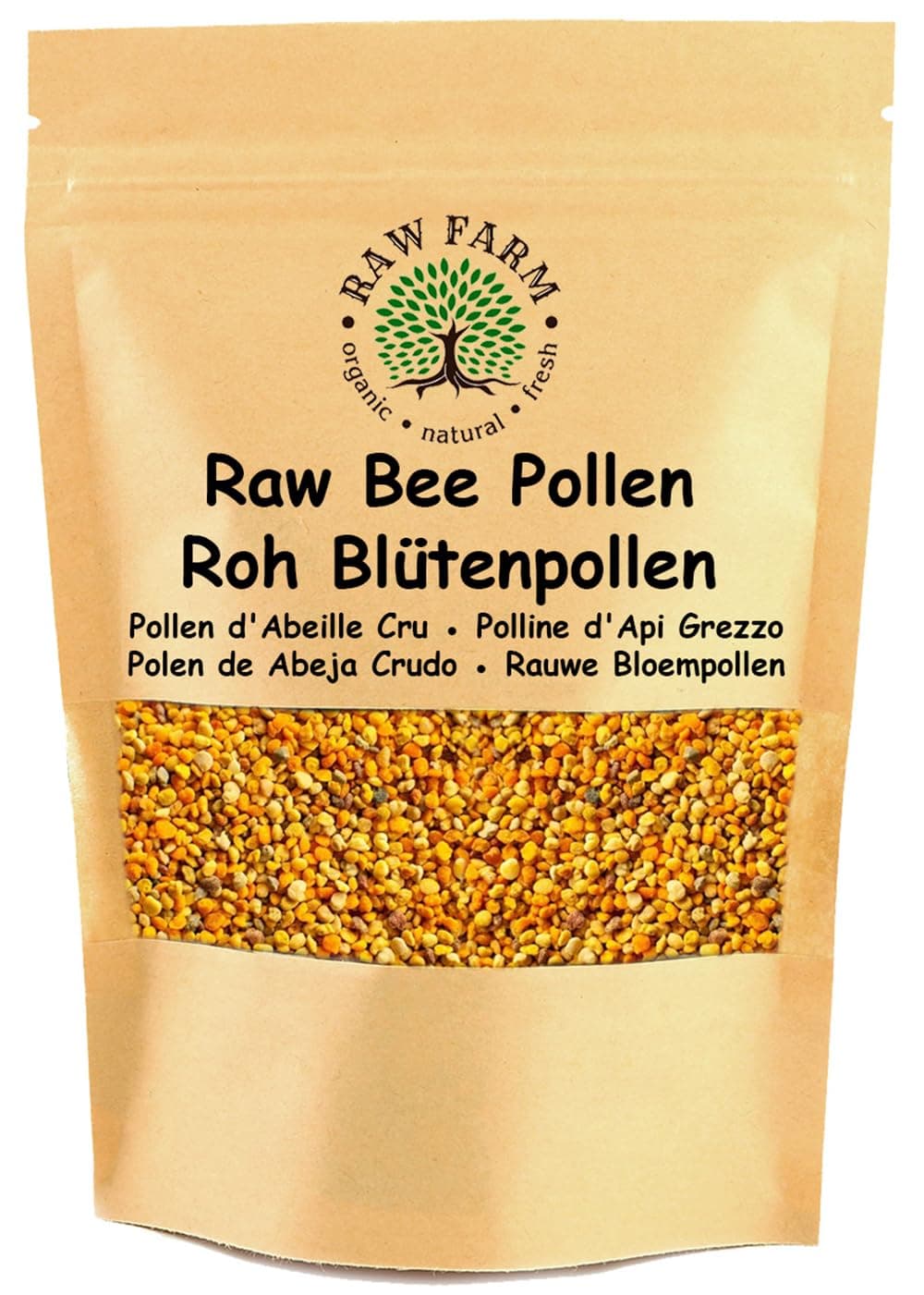 Raw Farm - Raw Bee Pollen Granules – 100% Natural, Unprocessed - 1 kg