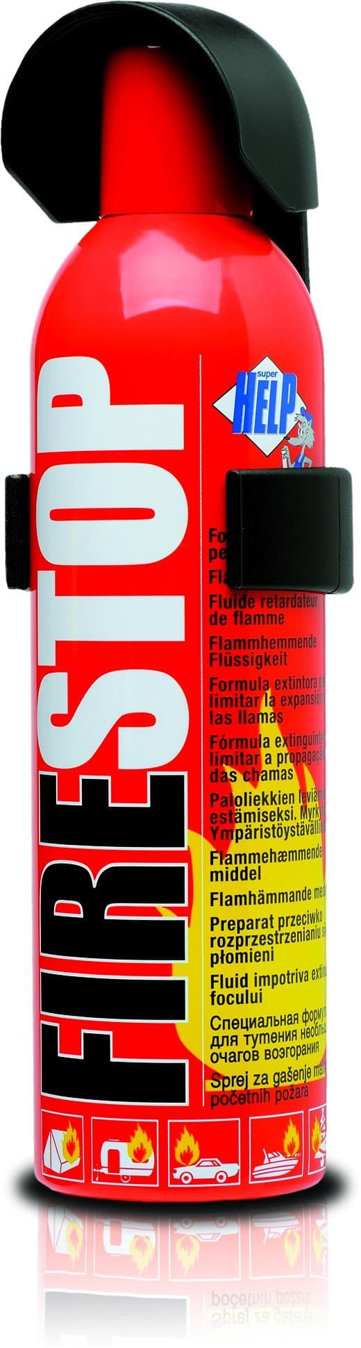 Super Help SH2400 Fire Stop Small Fire Extinguisher, Extinguishes Minor Fires&Stops them from Expanding, Nontoxic, Environmentally Safe, Ideal for Car, Camper, Caravan, Boat, 400ML