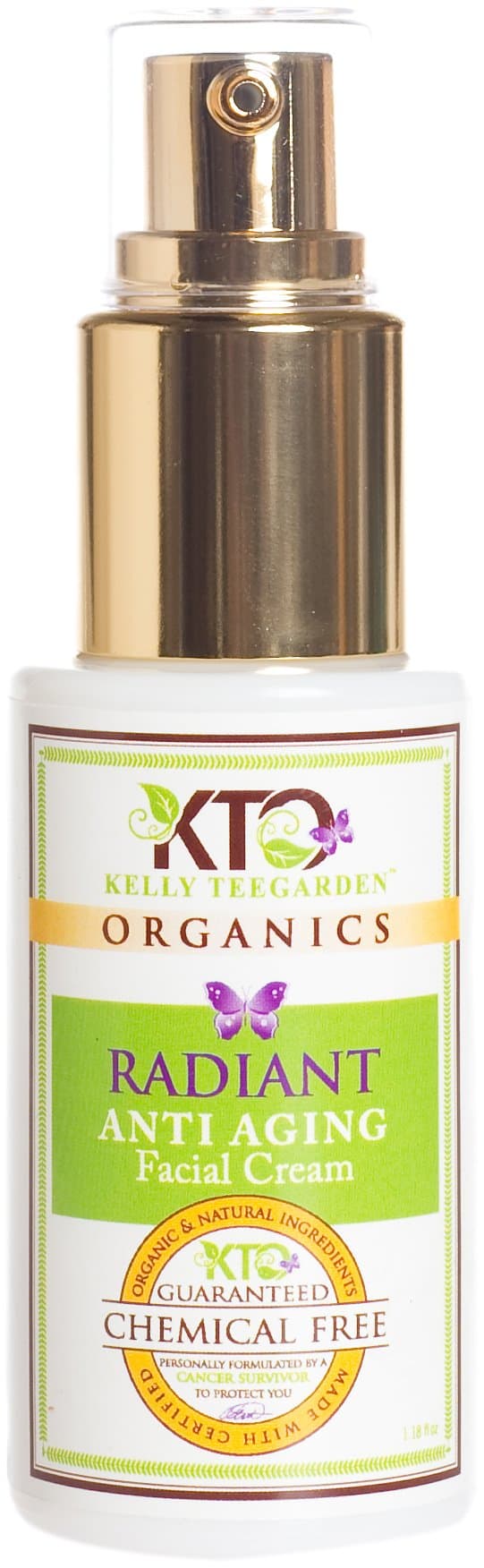 Kelly Teegarden Organics Radiant Anti Aging Moisturizing Cream, 1.18 OZ
