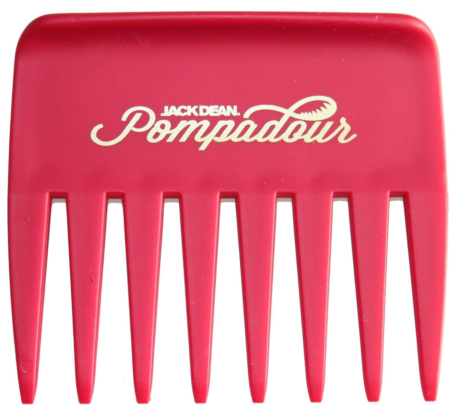 Jack Dean Pompadour Streaker Comb - 4 Colours - Black, Clear, Red or White (Red)