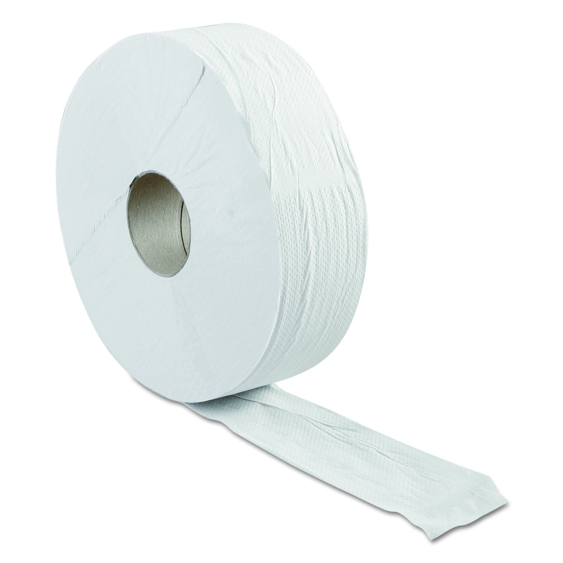 Green Haritage 062 12" Diameter x 3.42" Width, Economy Size, 2-Ply Jumbo Roll Bathroom Tissue (Case of 6)