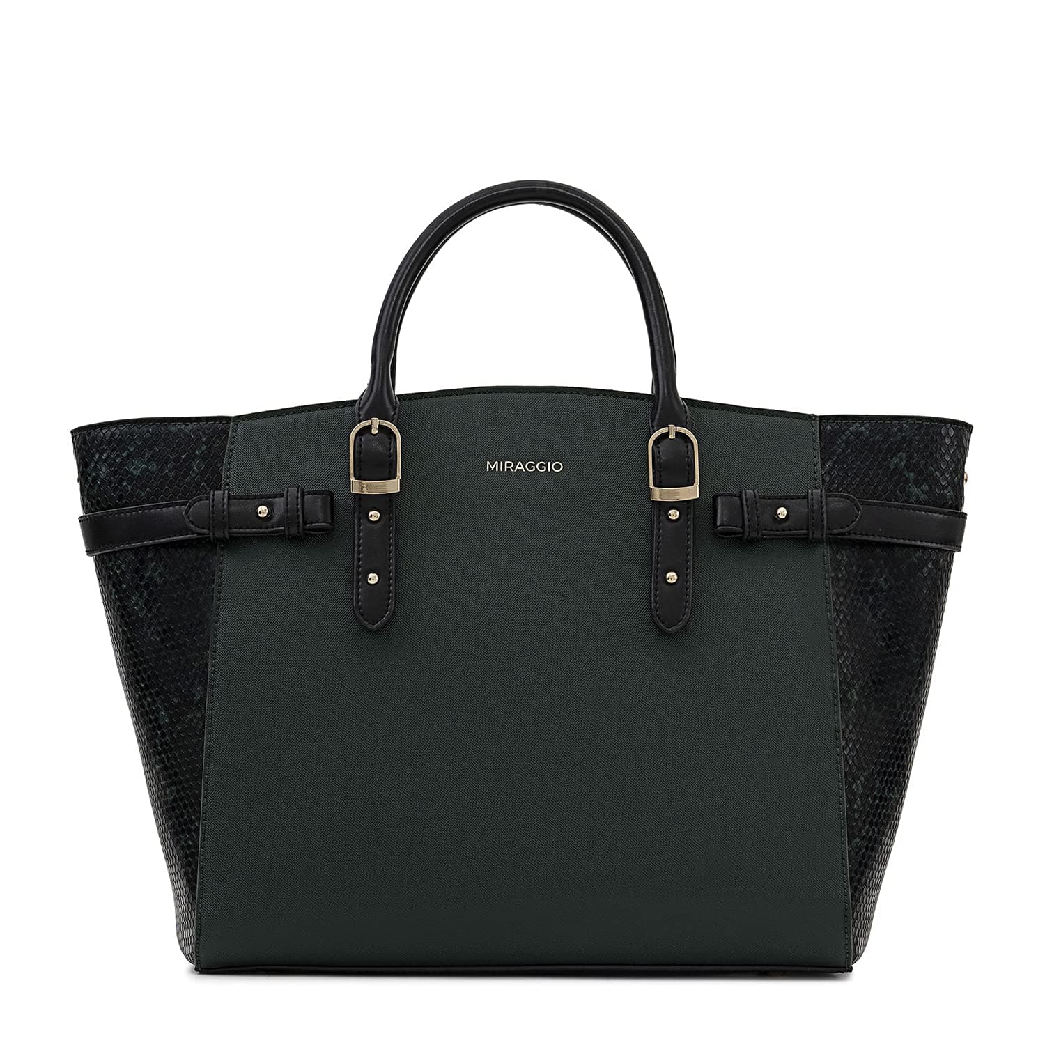 Miraggio Rosalind Tote Handbag for Women with Detachable Sling Strap & Top Handles | Fits upto 13" Laptop | Tote Bags for Women For Office Use, Work