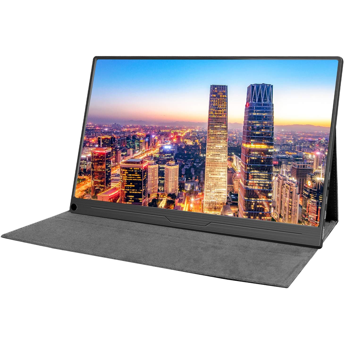 4k Portable Monitor, 15.6" Gaming Monitor USB C Monitor with Stand Case HDMI External Monitor IPS Screen HDR 3840 x 2160 Mini DP PD Built-in Speaker for Raspberry Pi 4 Xbox Camera Drone Win PC Mac PS4