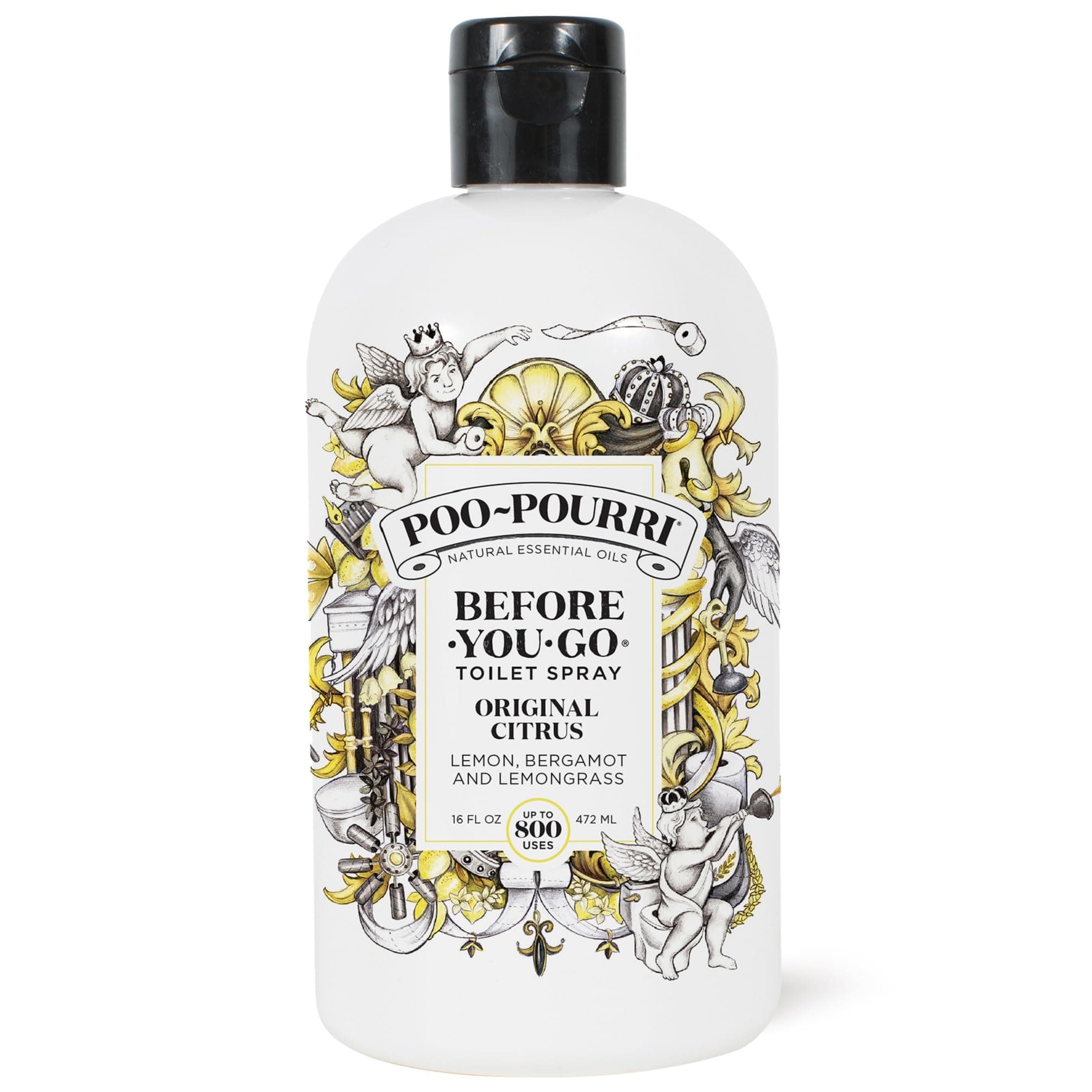 Poo-Pourri Before-You-Go Toilet Spray Refill, Original Citrus Scent, 16 oz