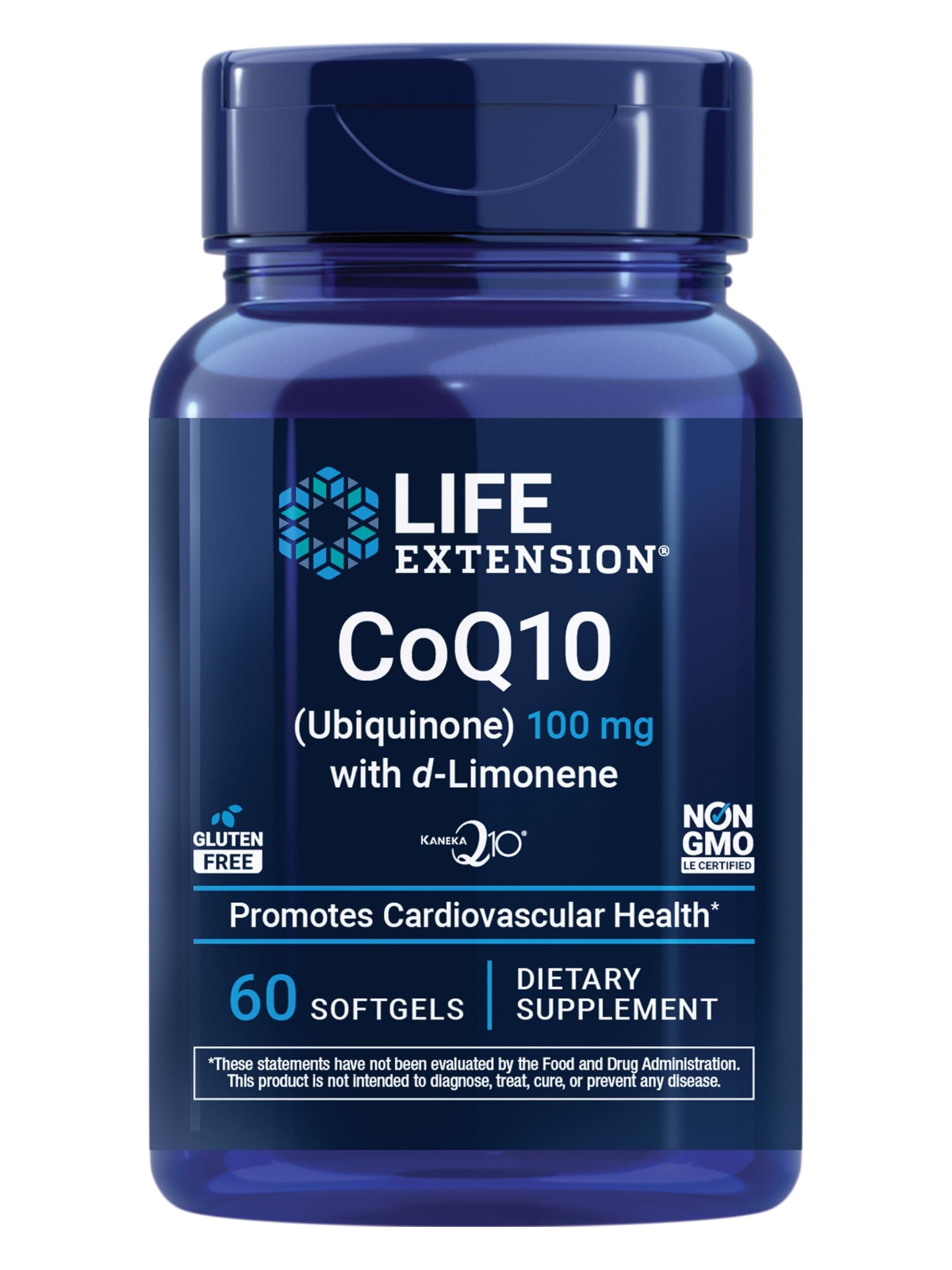 CoQ10 (Ubiquinone) with d-Limonene – Heart Health, Fight General Fatigue, Better Absorption – Gluten-Free, Non-GMO – 60 Softgels