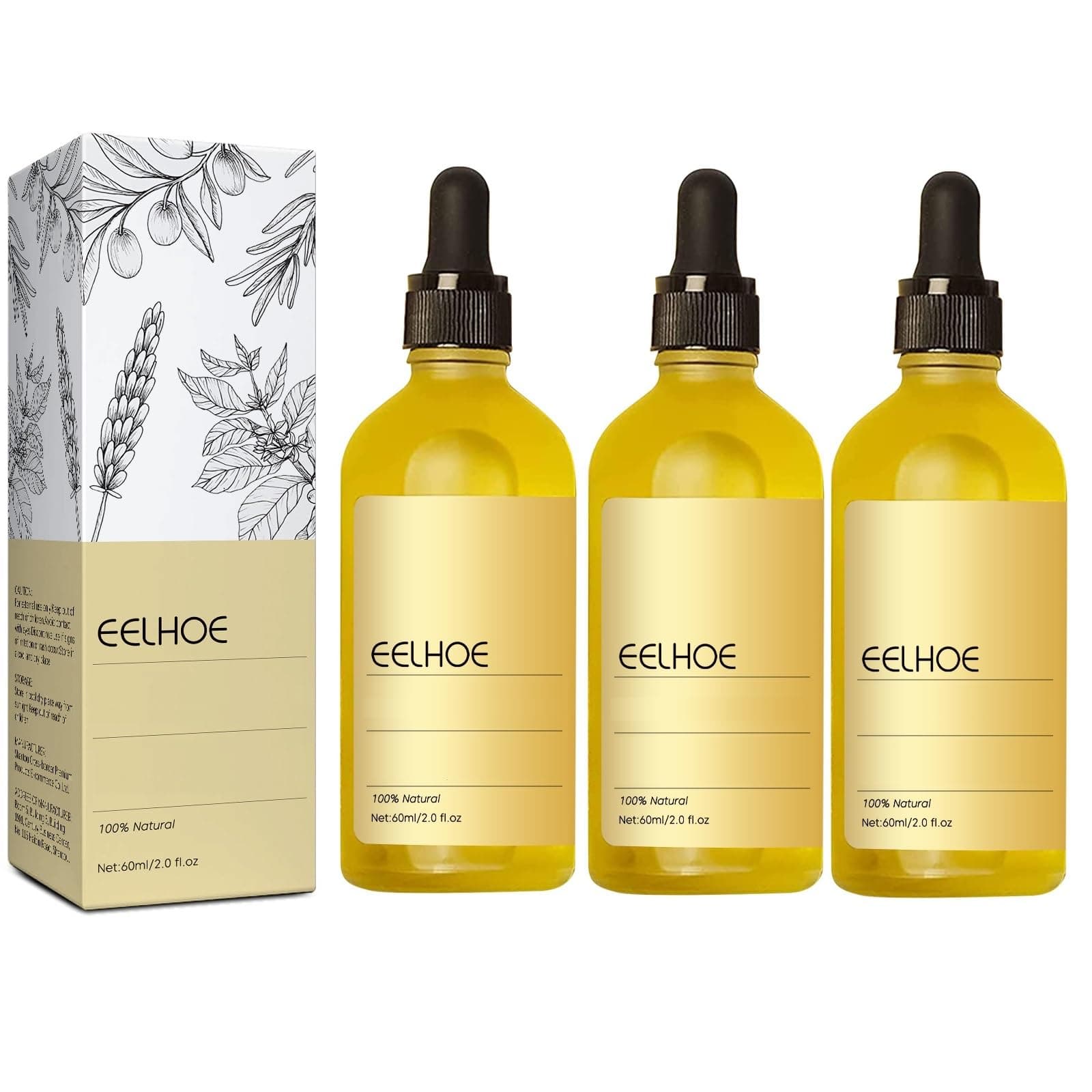180 ML EELHOE Hair Growth Oil, Rosemary Scent, 3 Pcs, Unisex Adult