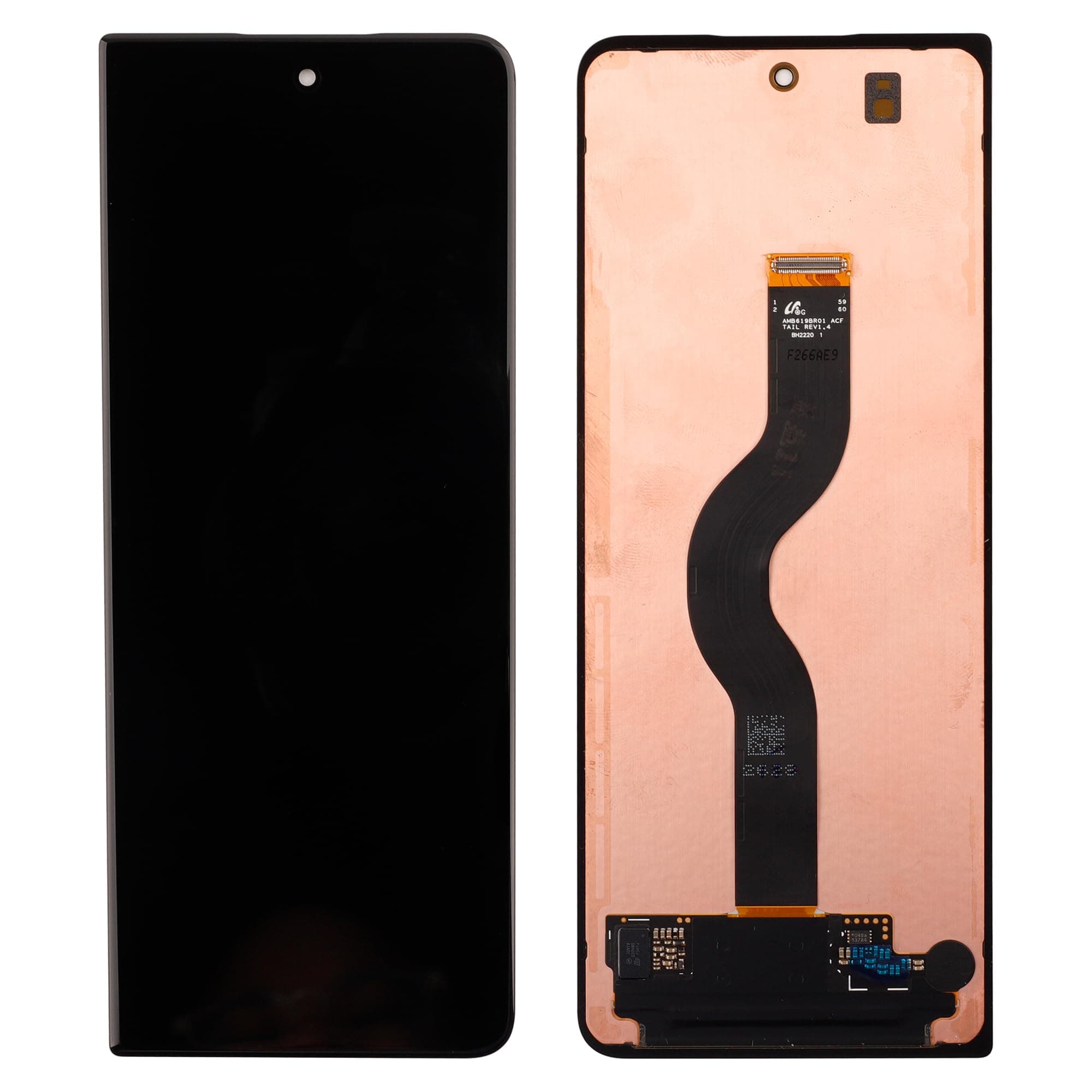 LCD Digital Display Replacement Compatible with Samsung Galaxy Z Fold 4 5G SM-F936B SM-F936U SM-F936W (Black Without Frame) LCD Display Touch Screen Digitizer Assembly with Repair Tools-6.2inch