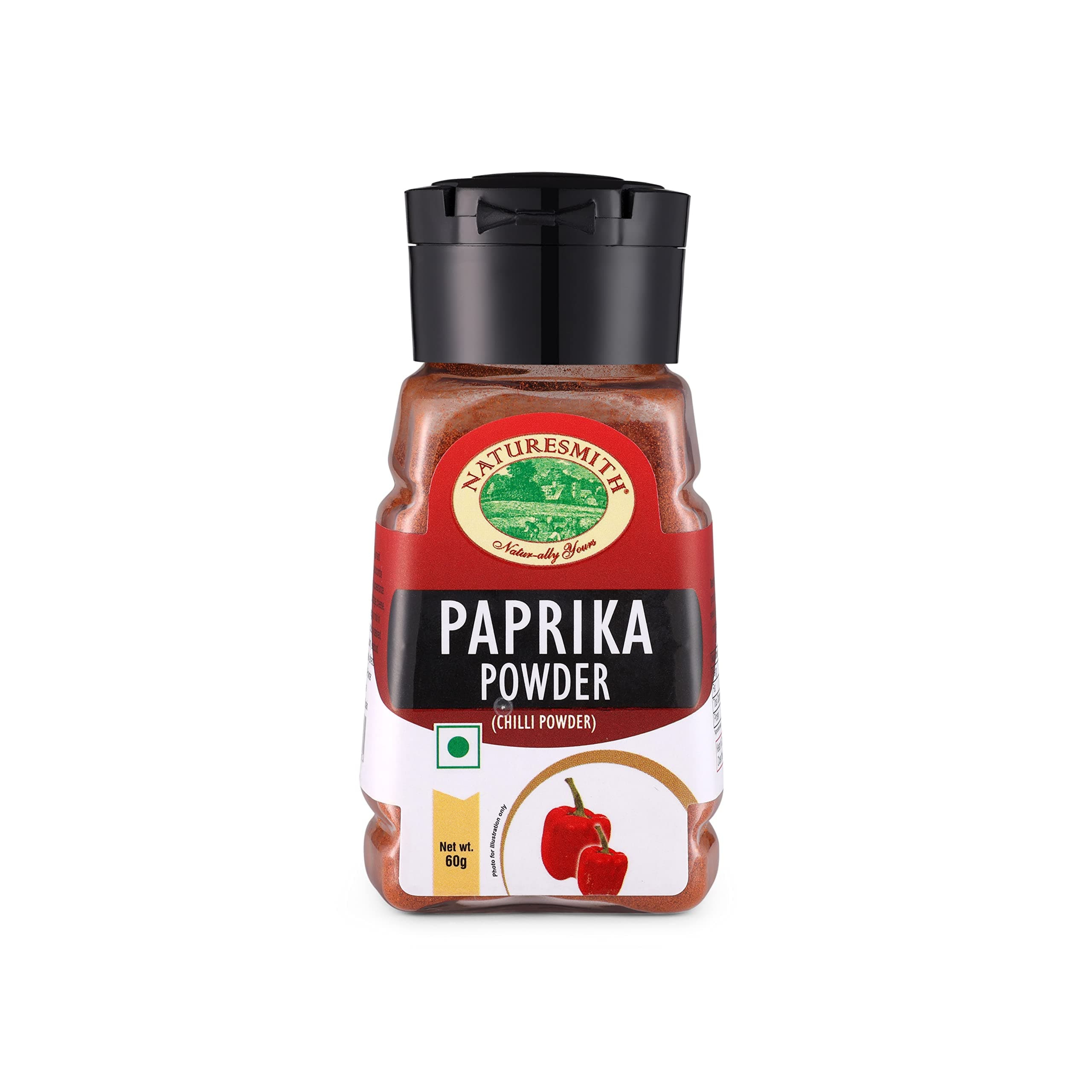 NATURESMITH PAPRIKA POWDER-60g || SMALL SPRINKLER READY TO USE JAR ||
