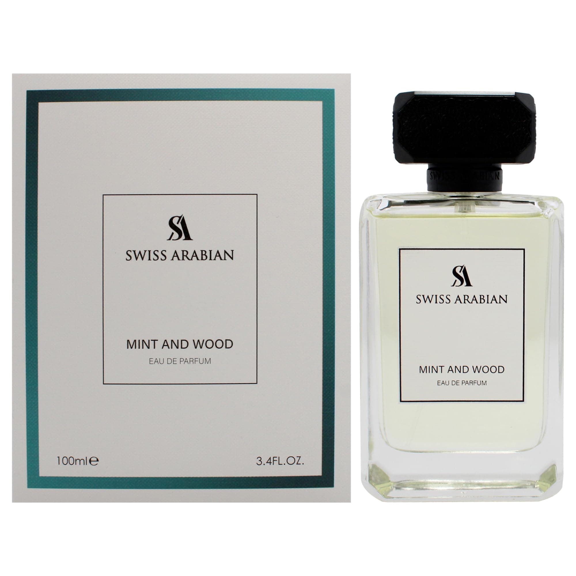 Mint and Wood for Men - Sophisticated Modern Man's Fragrance - Spicy, Woody Fragrance with Lemon, Cardamom, and Tonka Bean - 3.4 oz