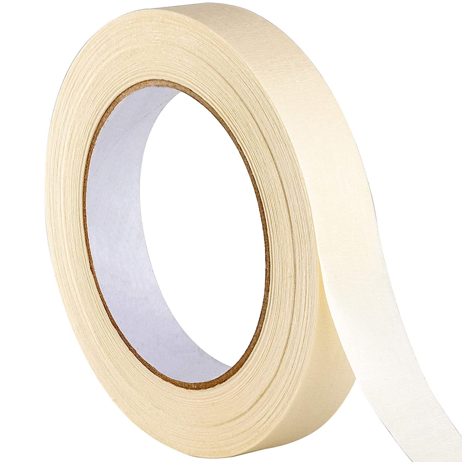 No-Residue 1 in, 60 Yd Masking Tape 1 Pk. Easy-Tear Pro-Grade Removable Painters Tape Great for Home Office or Commercial Contractor Use. Clean, Drip-Free Painting with Durable Wide Crepe Paper Rolls