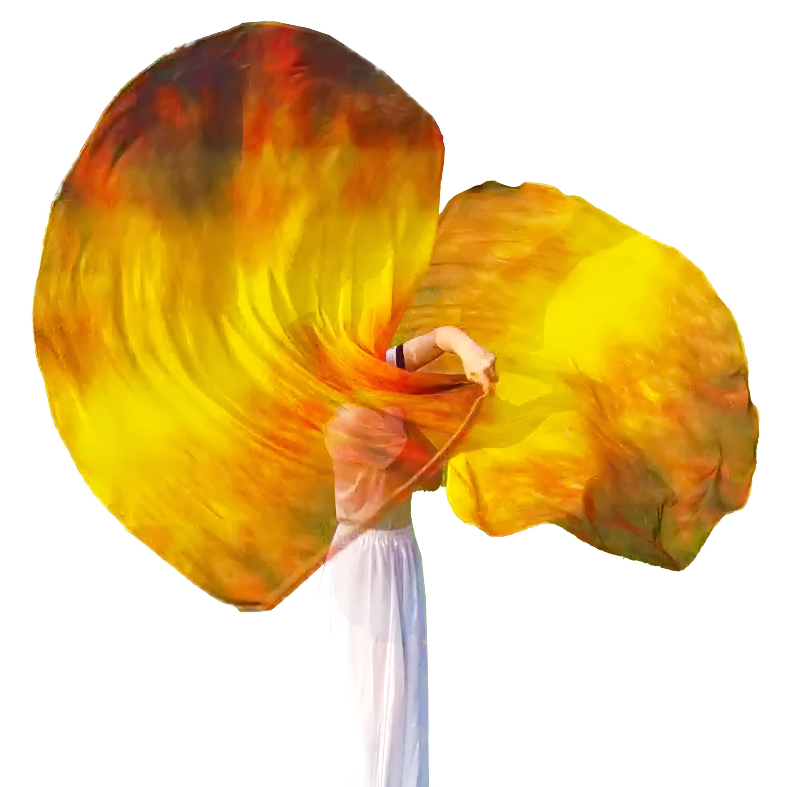 Wuchieal 55" Pack of 2 pcs Worship flags,Color Guard Flag,banderas de danza cristiana,Praise Dance Flags for Worship Dance -HY#BLACK RED YELLOW