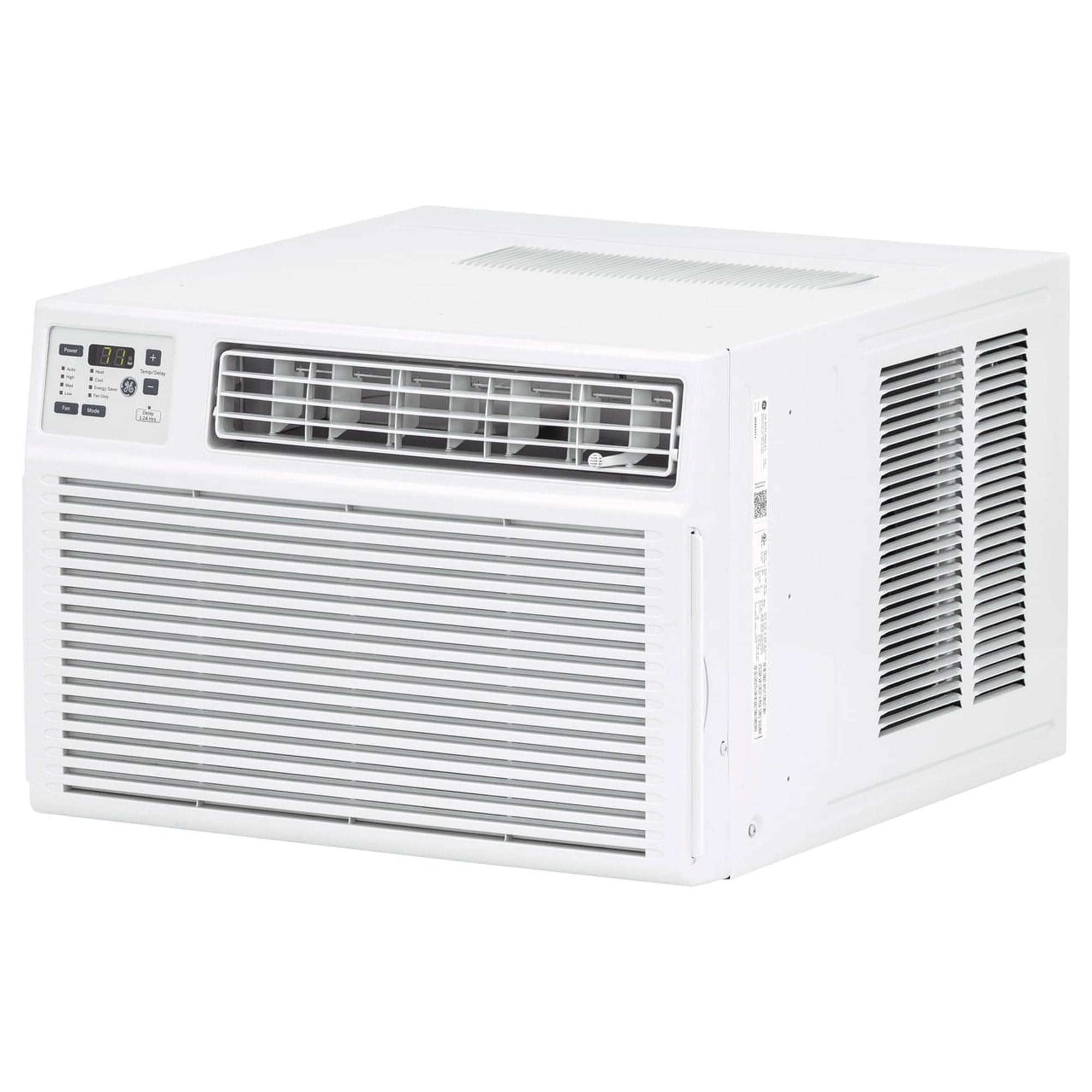 GE 230V 11,800 BTU Cooling/8,700 BTU Heating Electronic Heat/Cool Air Conditioner Cools 550 Sq Ft with 3 Cooling, Heating & Fan Speeds (Refurbished)