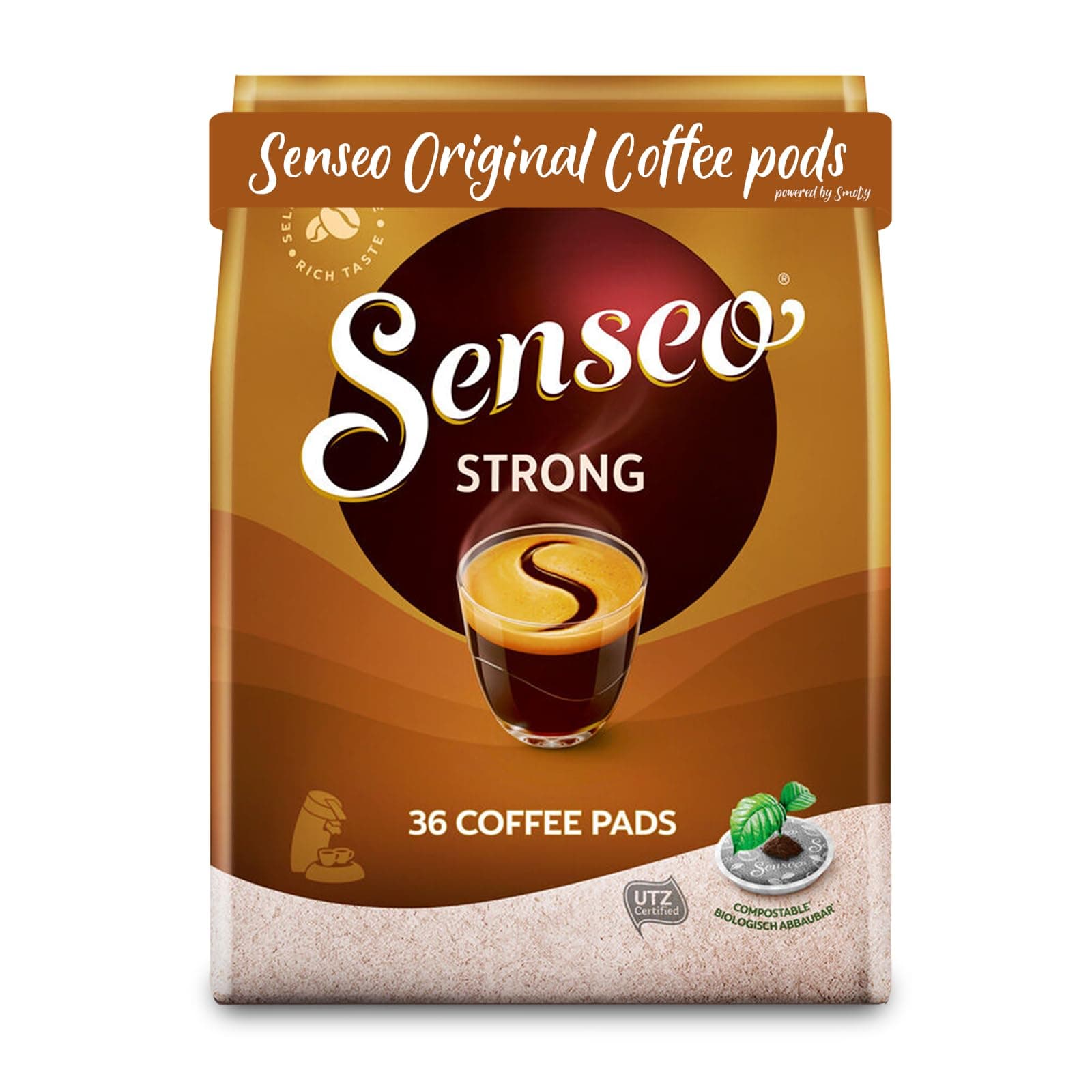 Douwe Egberts, Senseo, 36 Coffee Pods/Pads, Dark/Strong Roast
