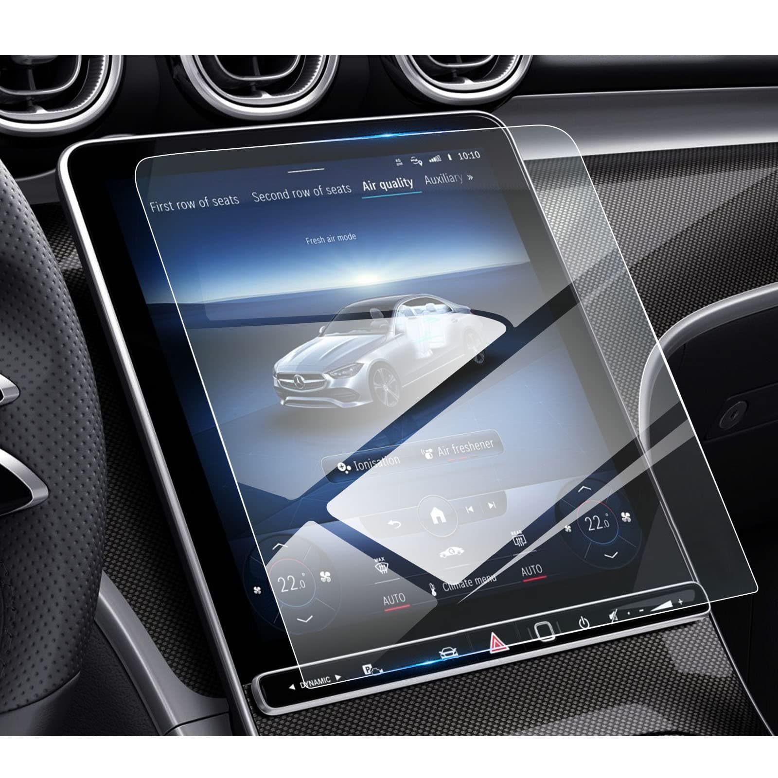Mercedes C300 (2022-2026)/GLC300 (2023-2026) Screen Protector for Mercedes 11.9Inch Touchscreen, 9H Tempered Glass 2024 2025 C-Class/GLC-Class/CLE Coupe/SL Accessories HD Transparent 11.9"