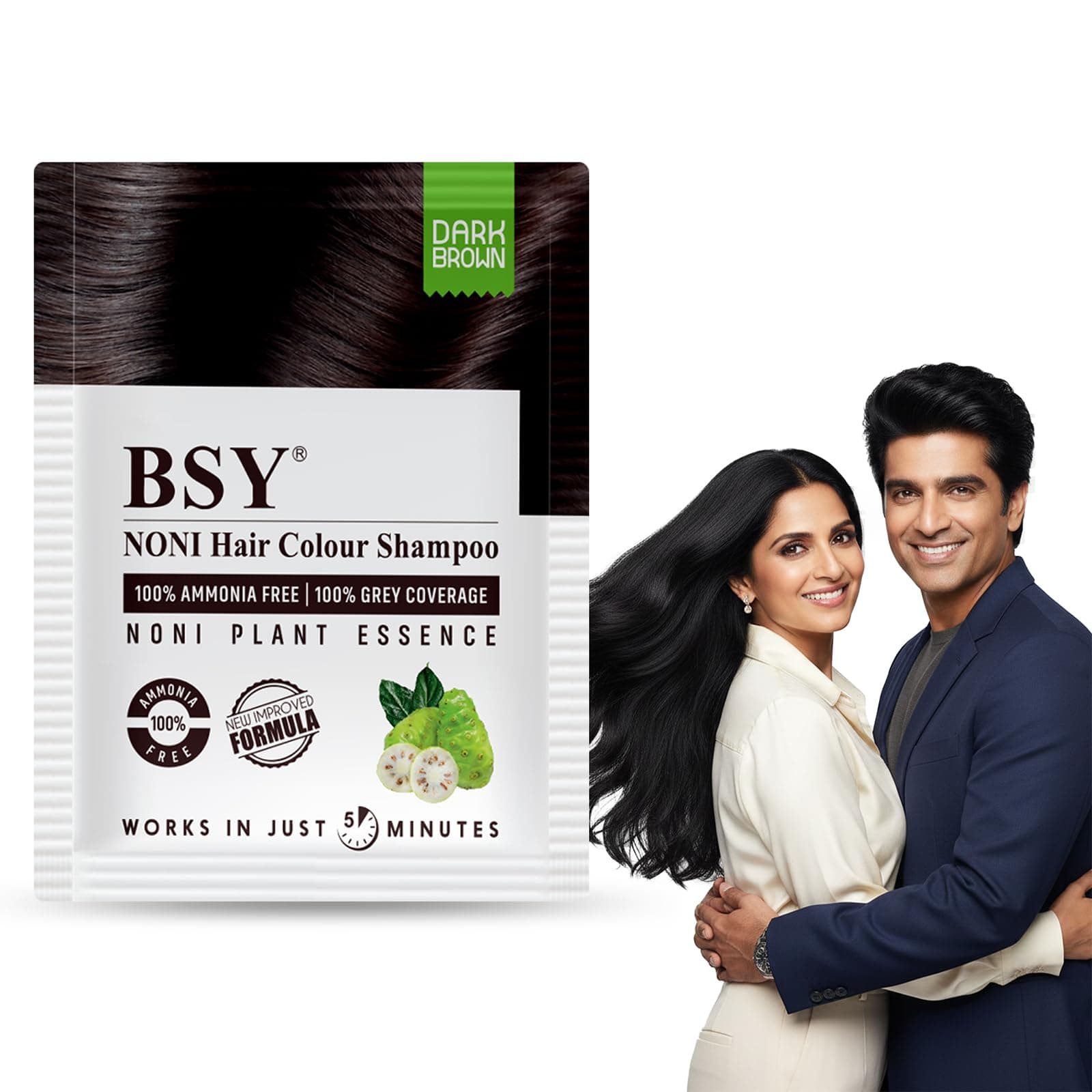 Bsy Noni Black Hair Dye Shampoo 20ml