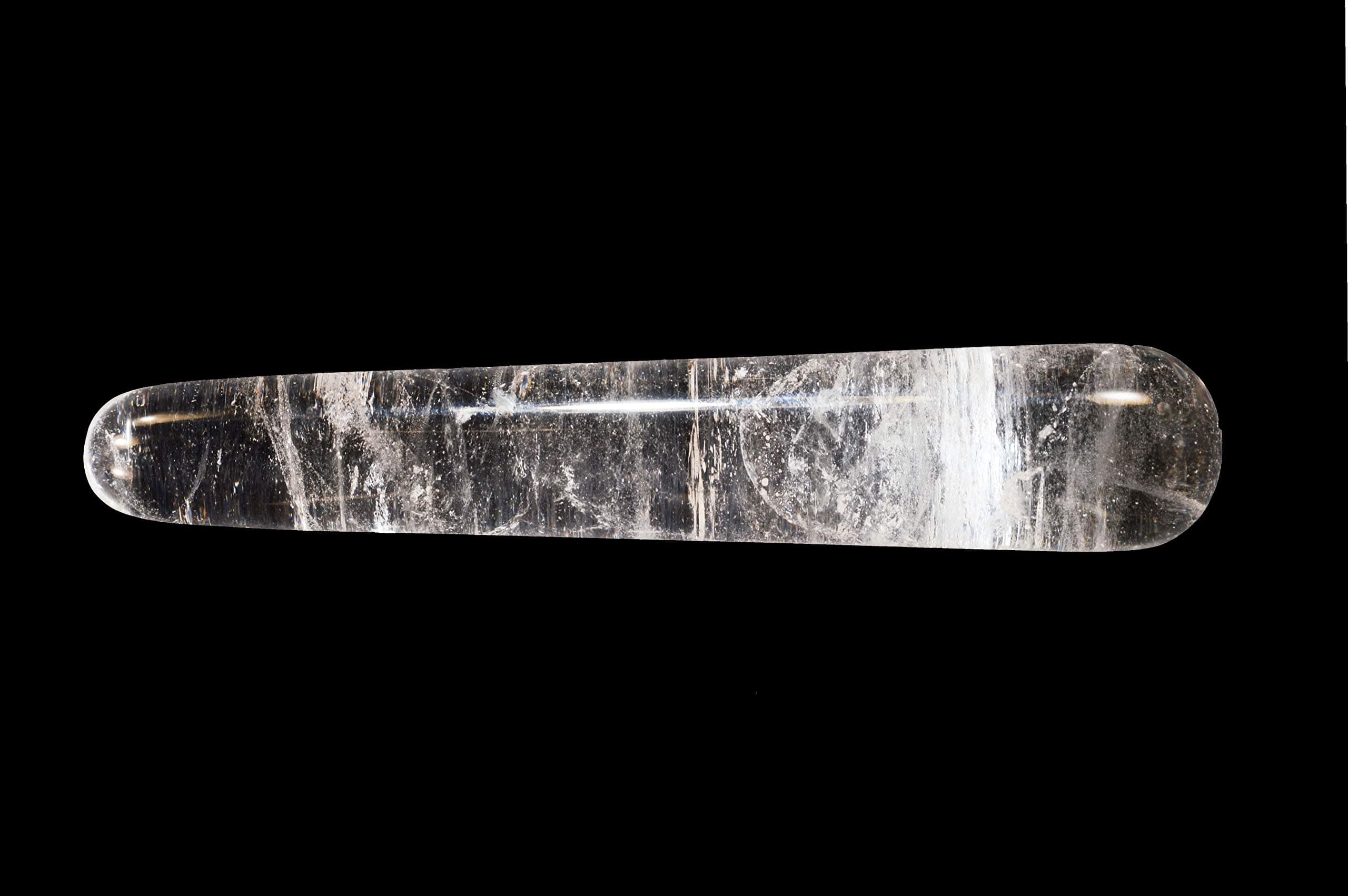 Rock Your Chakra Quartz Crystal Yoni Wand 4 1/4" Massage Polished Rock Minerals Sacral Chakra Healing Stones Specimen Reiki Stick