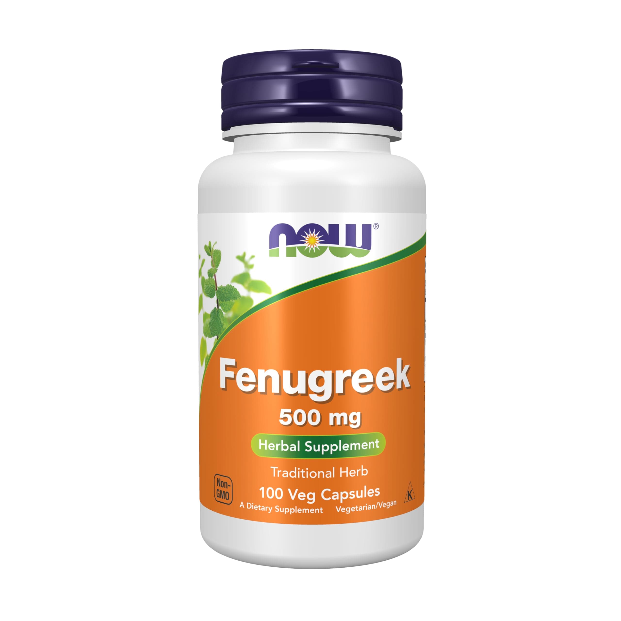 NOW Fenugreek 500mg, 100 Veg Capsules