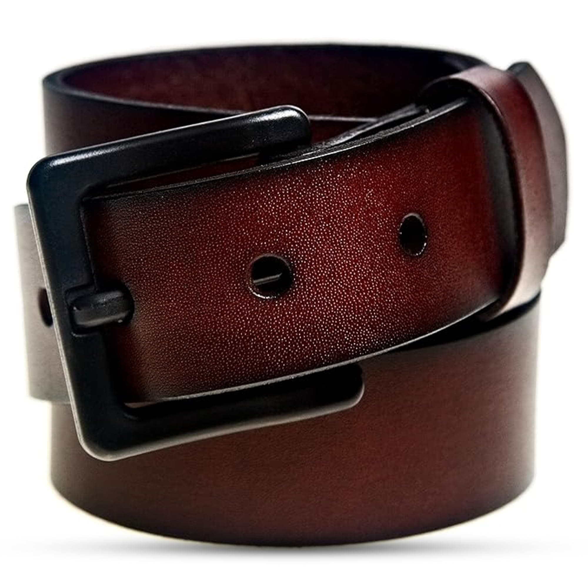 1 3/8” Italian Leather Belt | 35mm TSA & Airport Friendly Metal-Free for Men and Women| Black & Brown Italian Belt