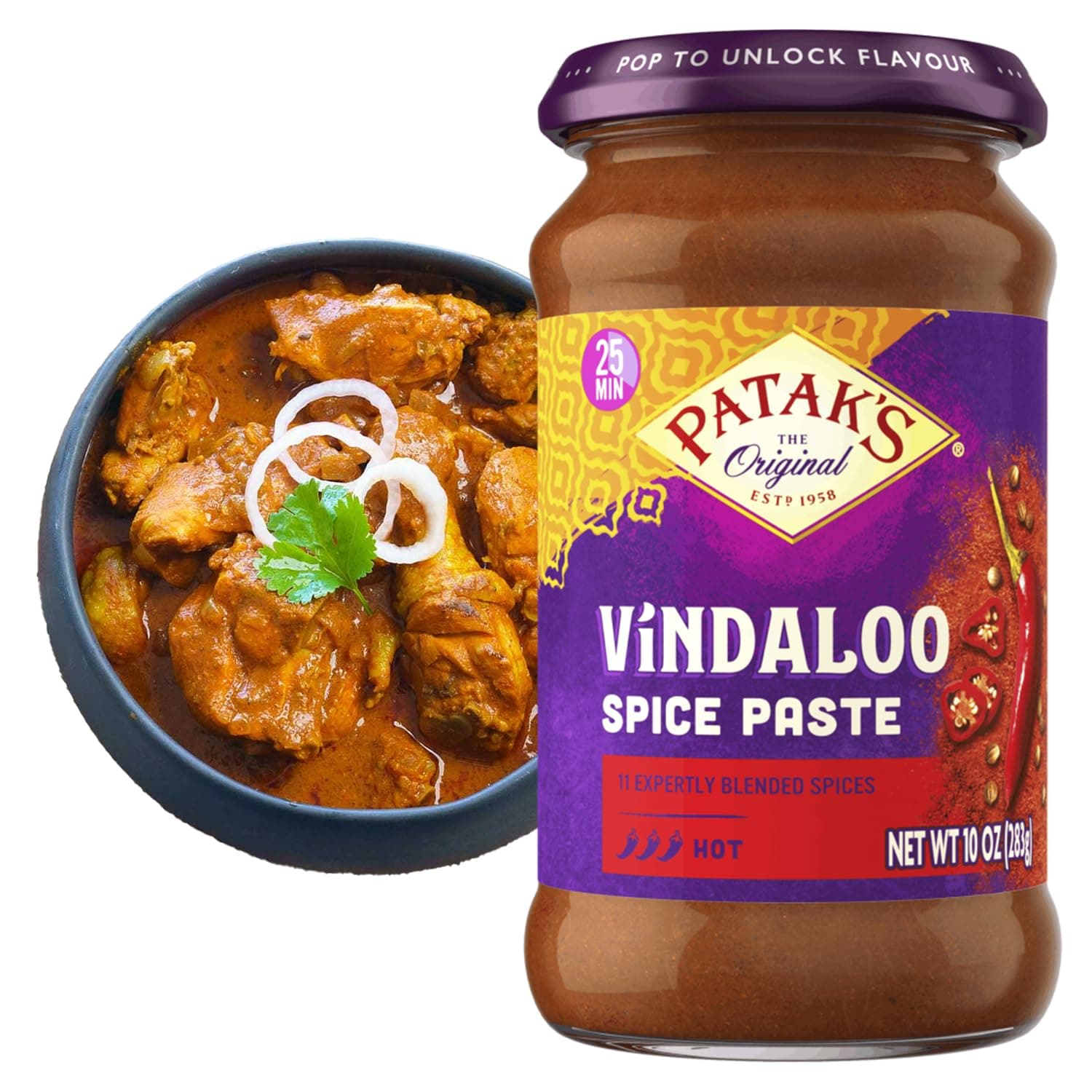 PATAKS Paste Curry Vindaloo, 10 oz