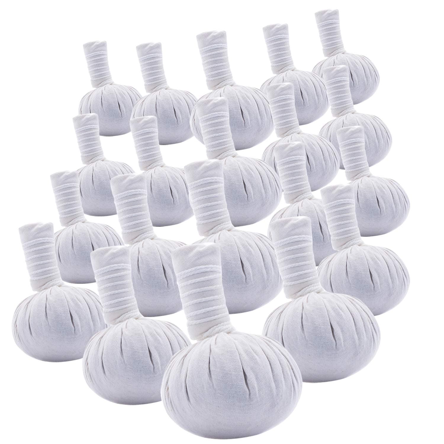 Pack of 20 Large Thai Spa Herbal Massage Compress Ball Warm Hot Therapy LUK Pra KOB 200 g.