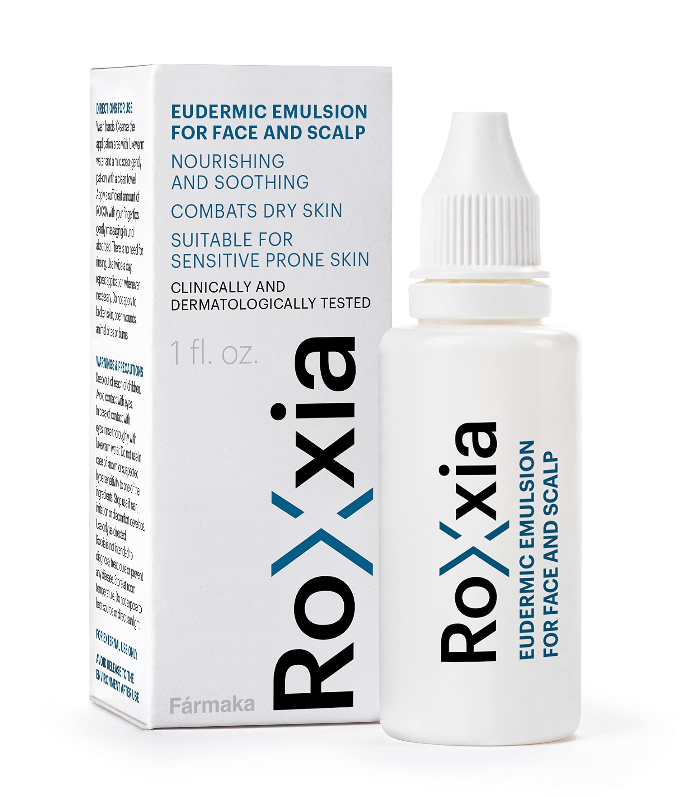 Roxxia Eudermic emulsion - Seborrheic dermatitis symptoms control,1 Ounce