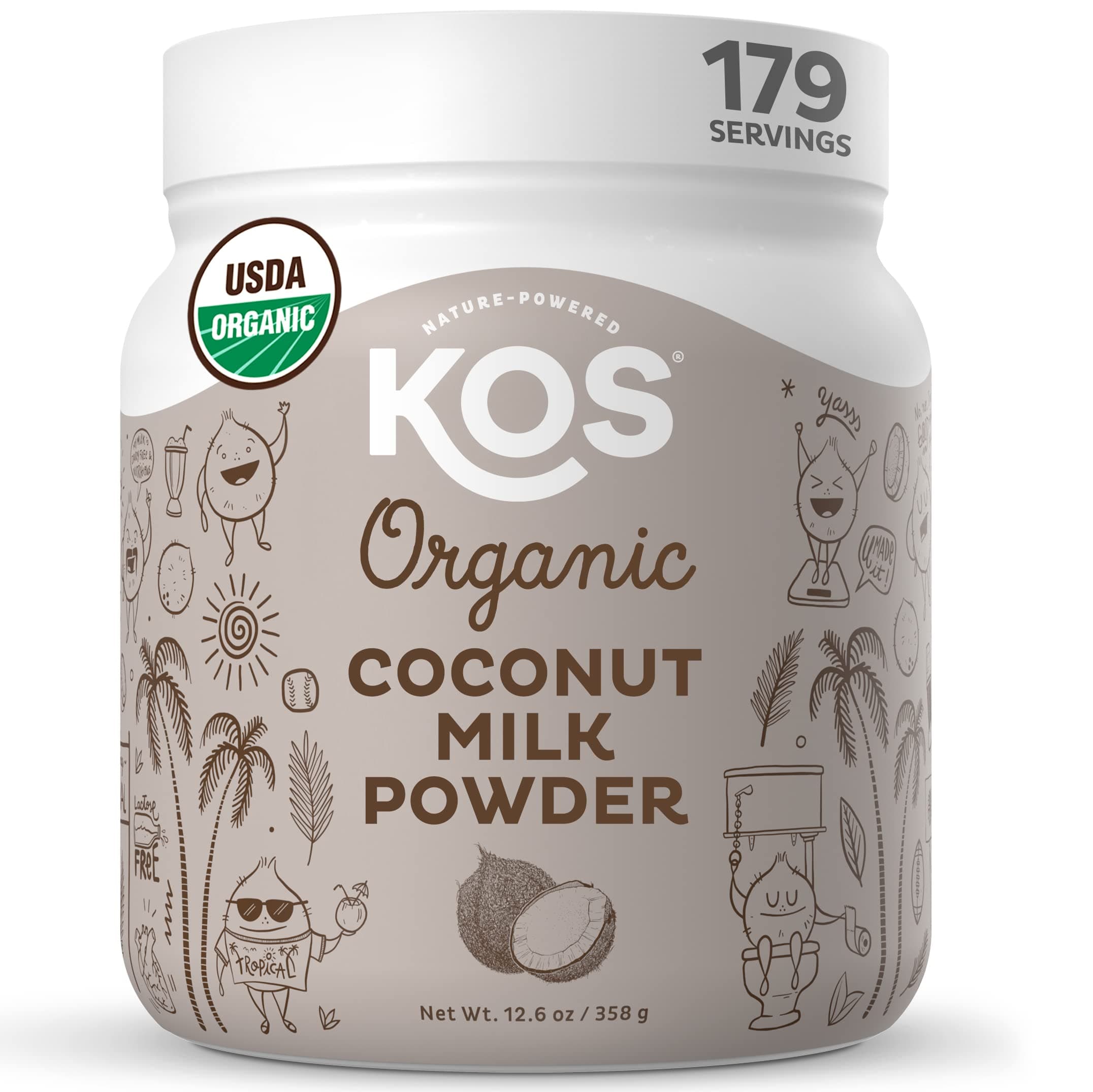 KOS Organic Coconut Milk Powder, 12.5 oz (358 g)