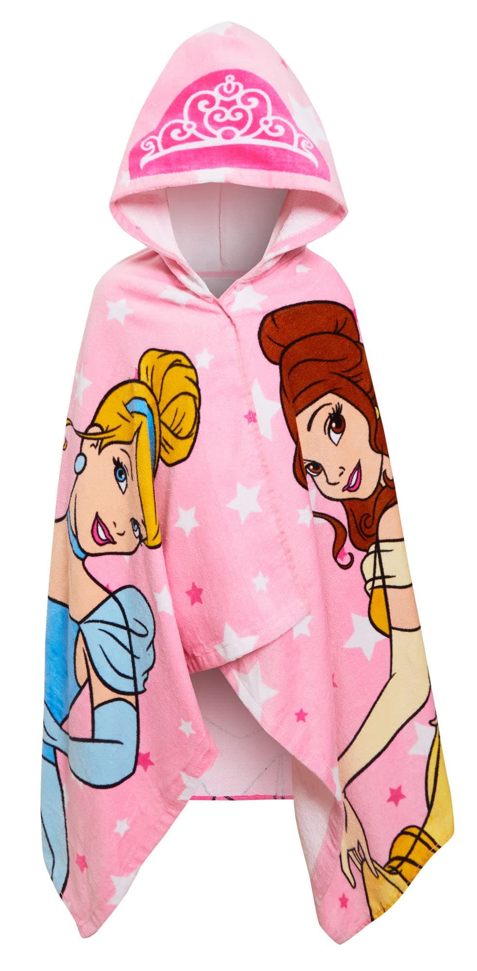 Kids Princess Hooded Towel 100% Cotton Girls Poncho Large Childrens Bathtowel Beach Pool Warm Wrap Swimming Changing Cover Up