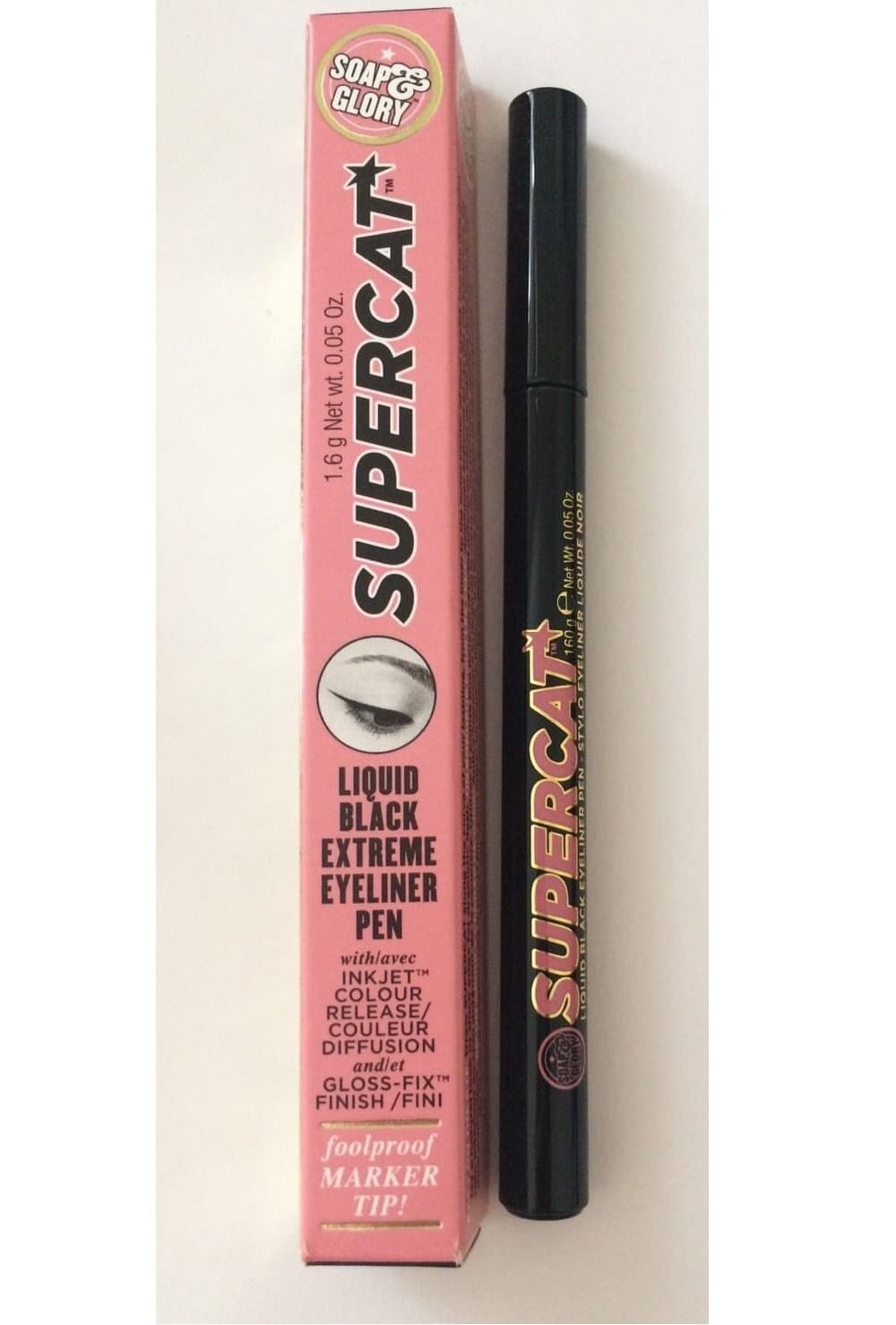 Soap & Glory SuperCat Liquid Black Extreme Eyeliner Pen - Pitch Black Perfect