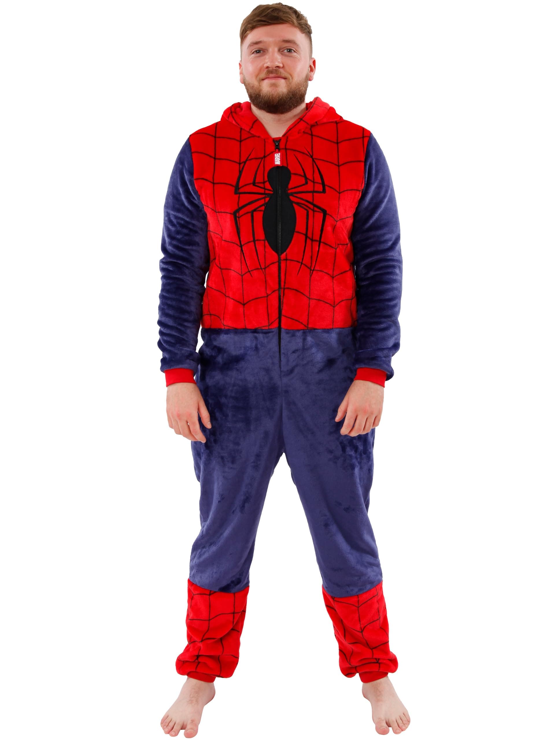 MarvelOnesies For Men | Mens Spider-Man Onesie | Spiderman Adult Costume | Official Spiderman Merchandise