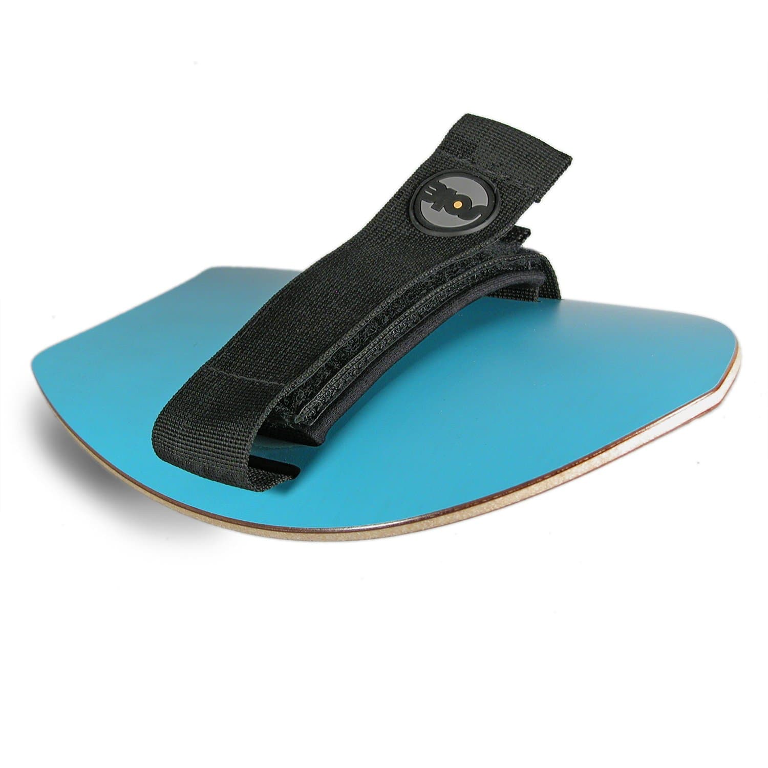 Sole Bodysurfing Handplane, Moon Tail, Blue, With Wrist Tether