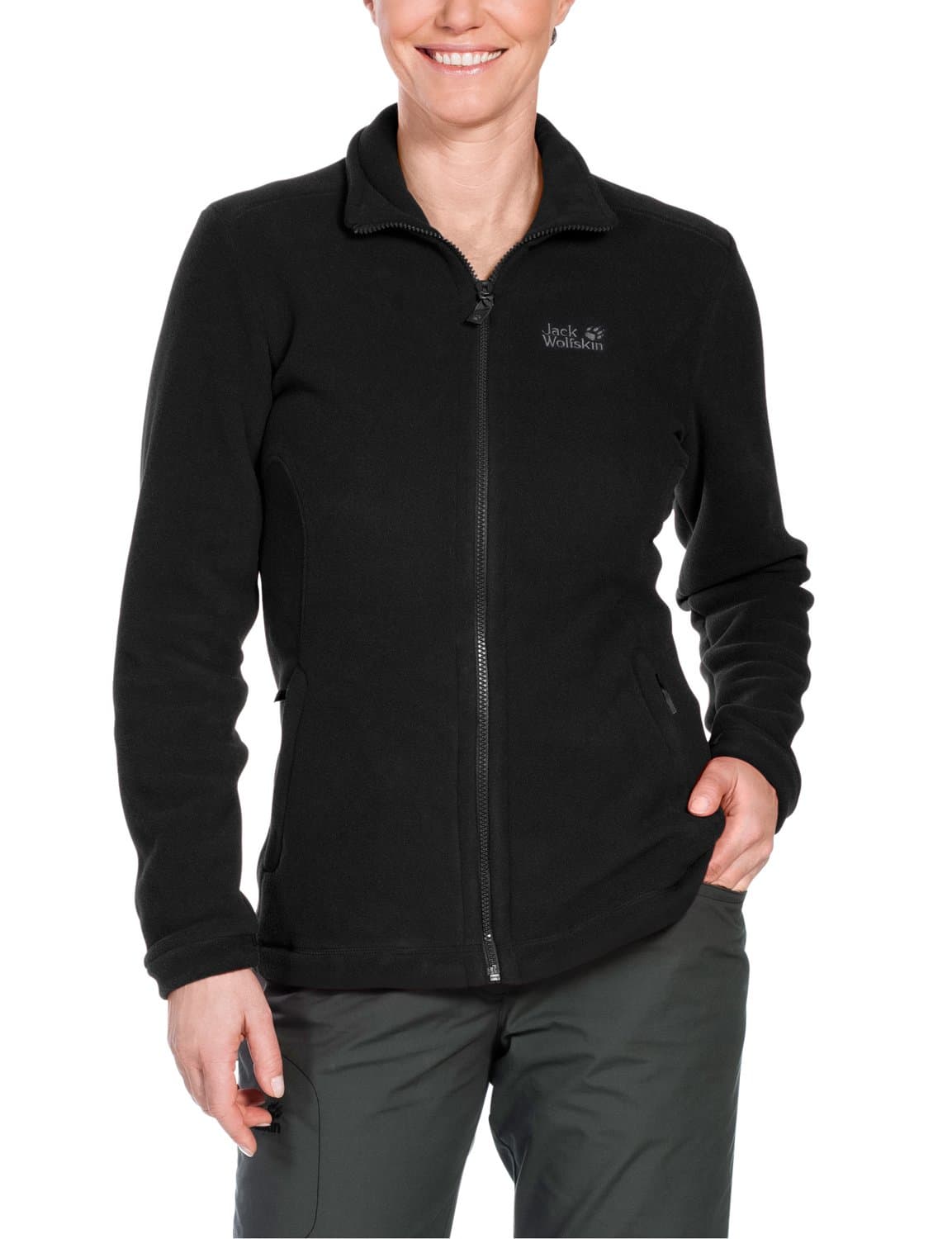 Jack Wolfskin Women's Midnight Moon Jacket, Black, Large