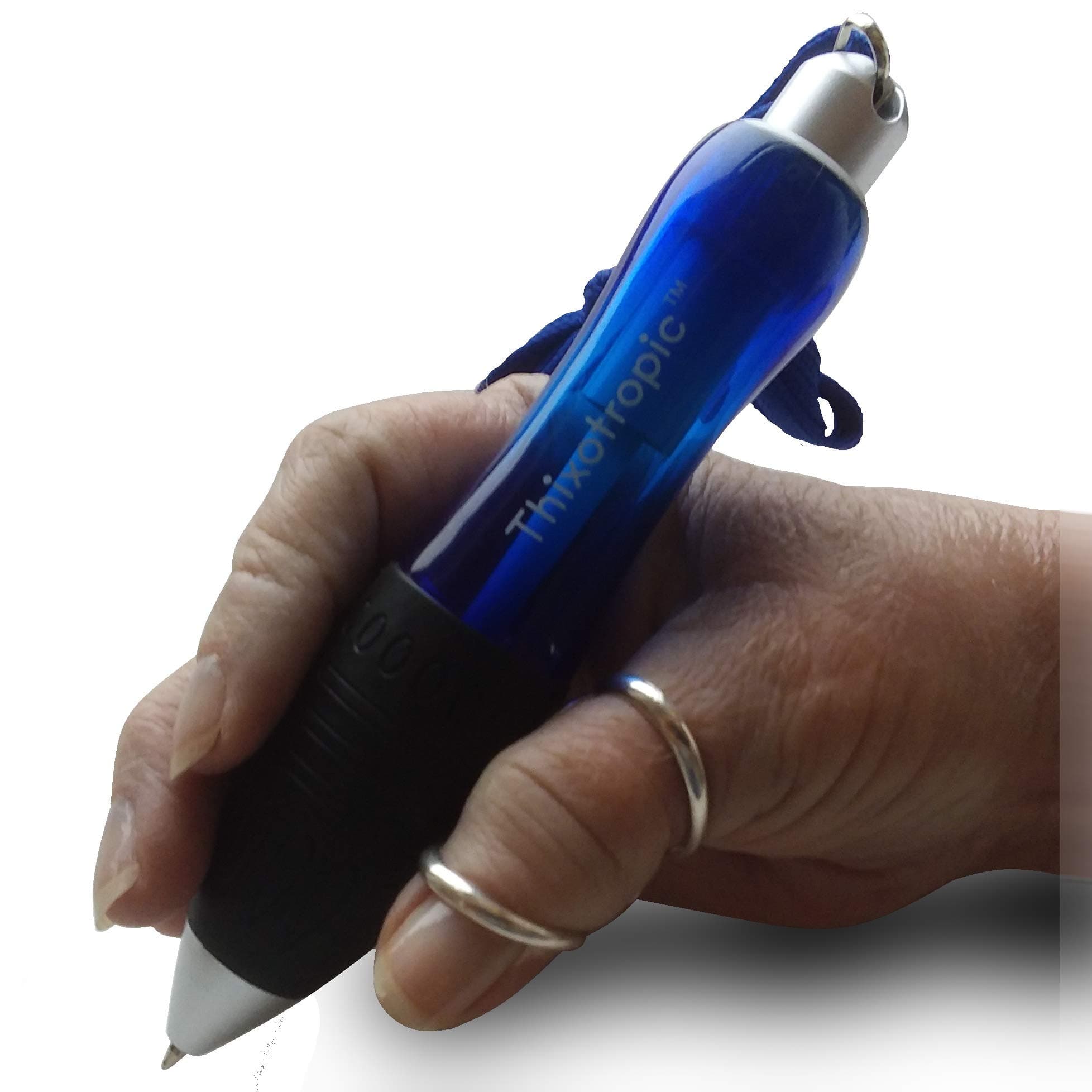 Super Big Fat Pen for Arthritis (5 pack) Blue Ink, Blue Body + 5 Ink Refills