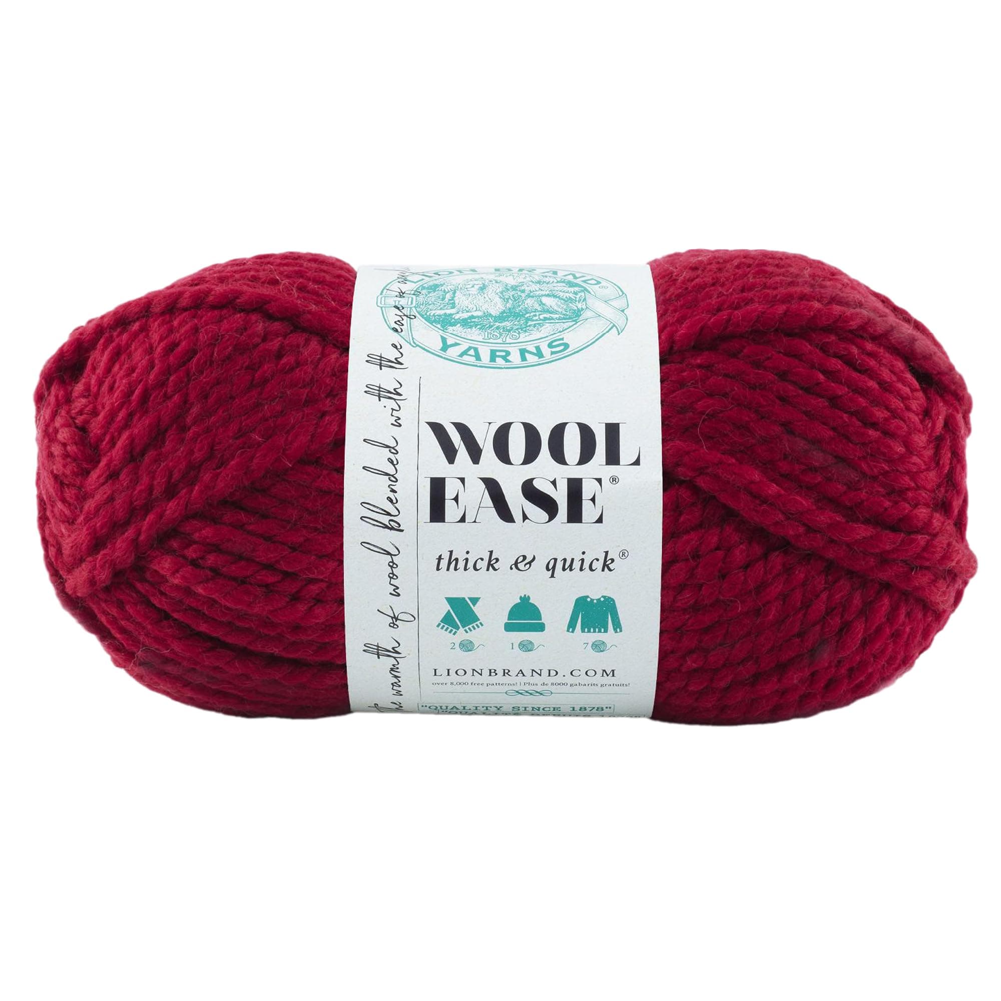 Wool Easy to Use Thick & Quick Thread - Cranberry